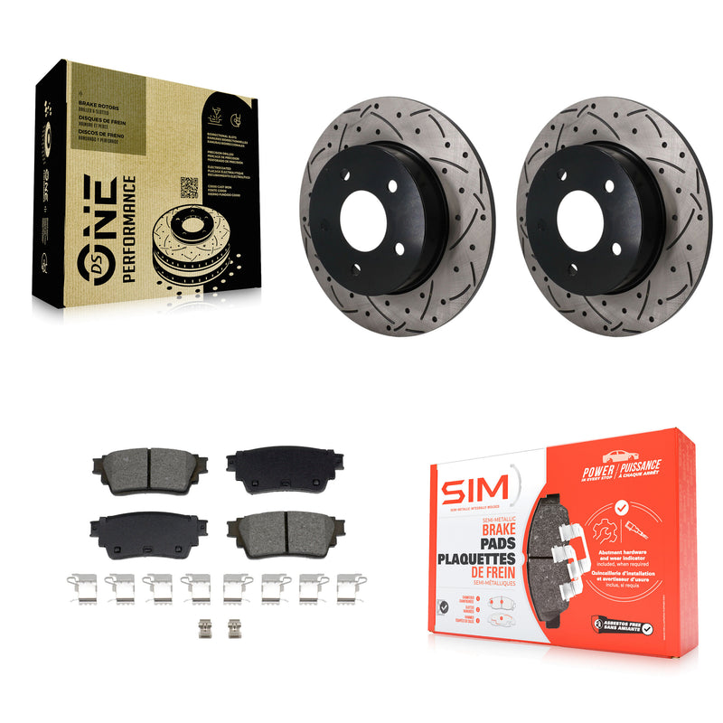Transit Auto KDS-101651 Disc Brake Kit for 2019-2023 Nissan Altima, Nissan Kicks - Rear