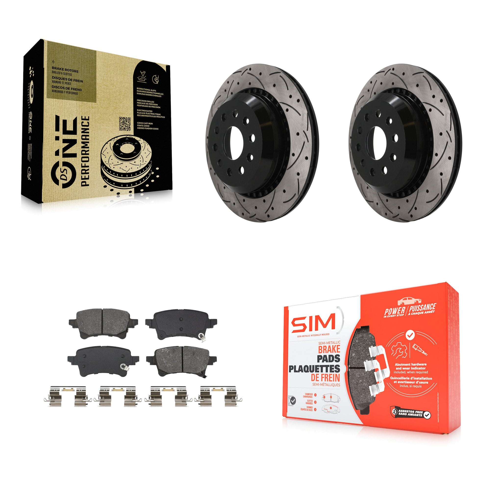 Transit Auto KDS-101652 Disc Brake Kit for 2020-2023 Jeep Wrangler, Jeep Gladiator - Rear