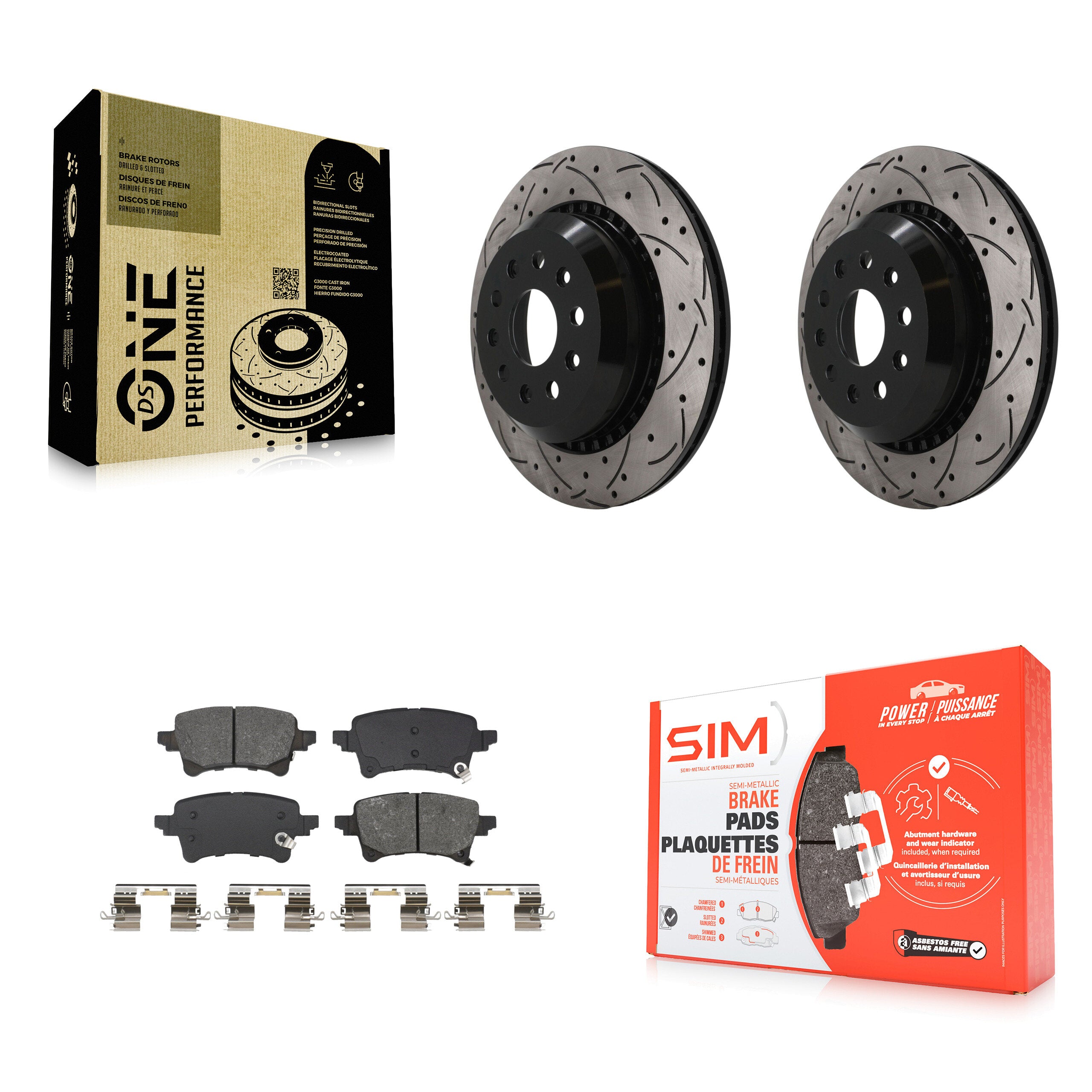 Transit Auto KDS-101652 Disc Brake Kit for 2020-2023 Jeep Wrangler, Jeep Gladiator - Rear