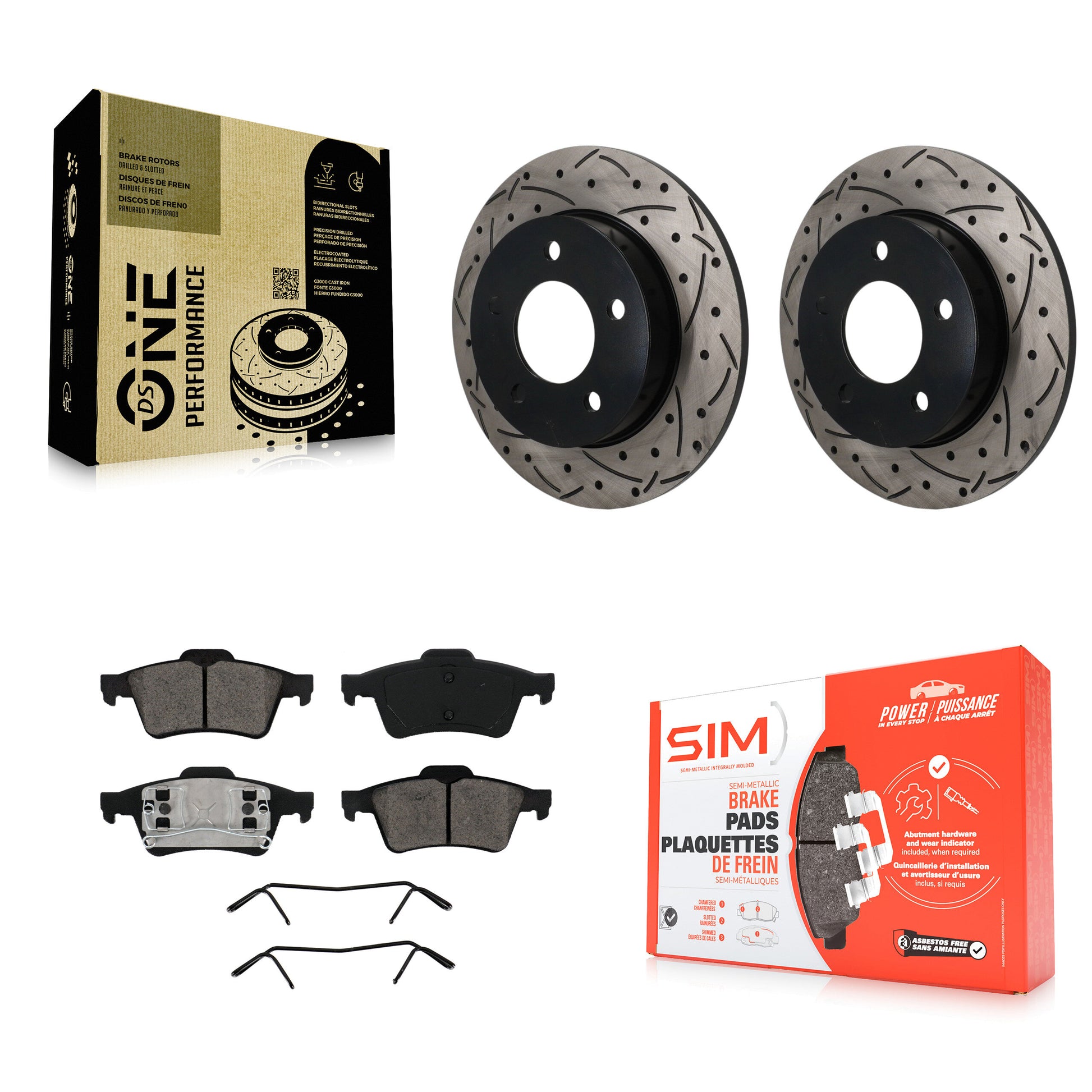 Transit Auto KDS-101656 Disc Brake Kit for 2004-2005 Mazda 3 - Rear