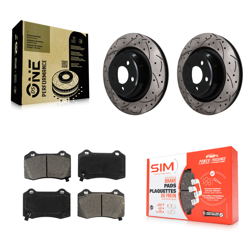 Transit Auto KDS-101658 Disc Brake Kit for 2005-2023 Dodge Challenger, Dodge Charger and More - Rear