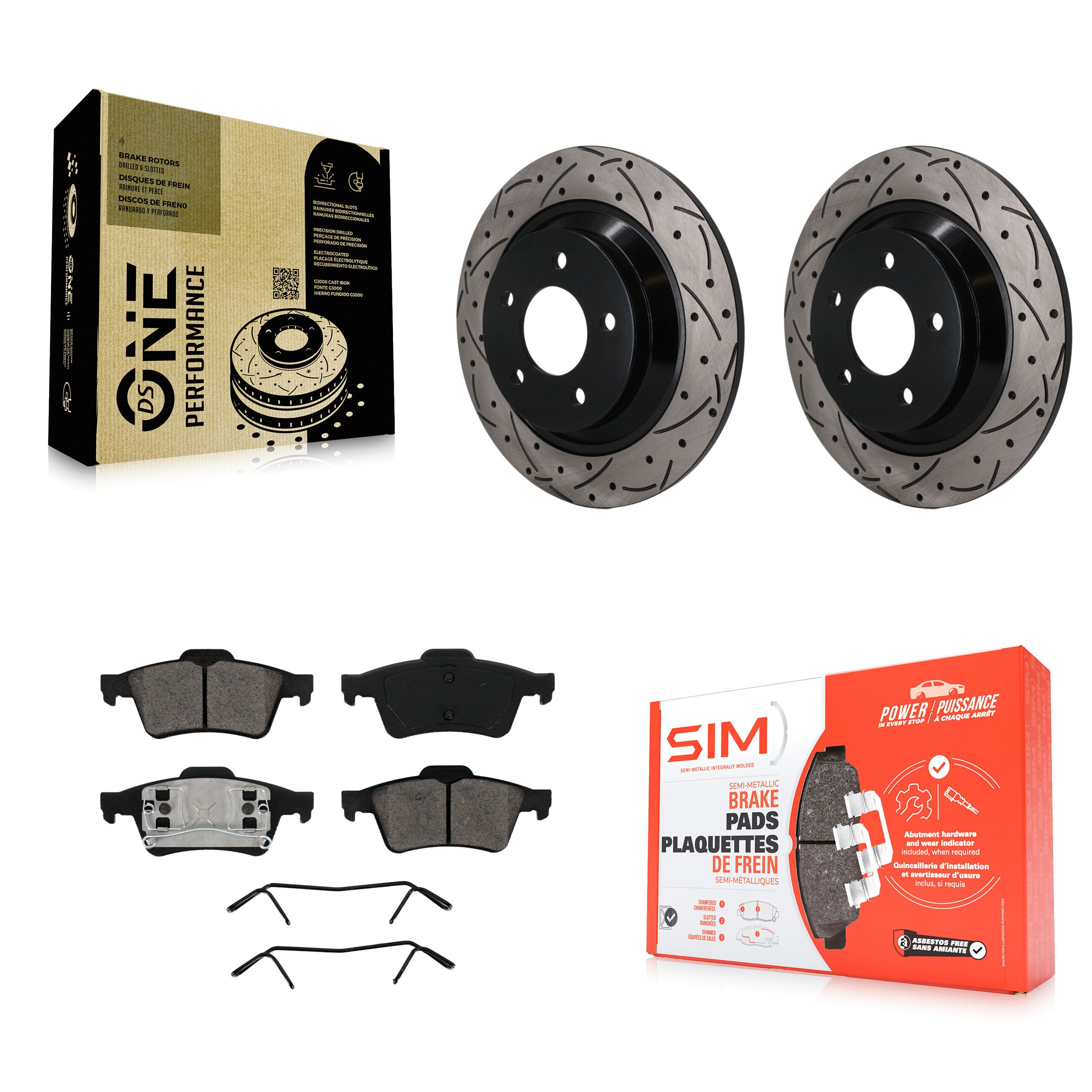 Transit Auto KDS-101667 Disc Brake Kit for 2006 Mazda 5 - Rear