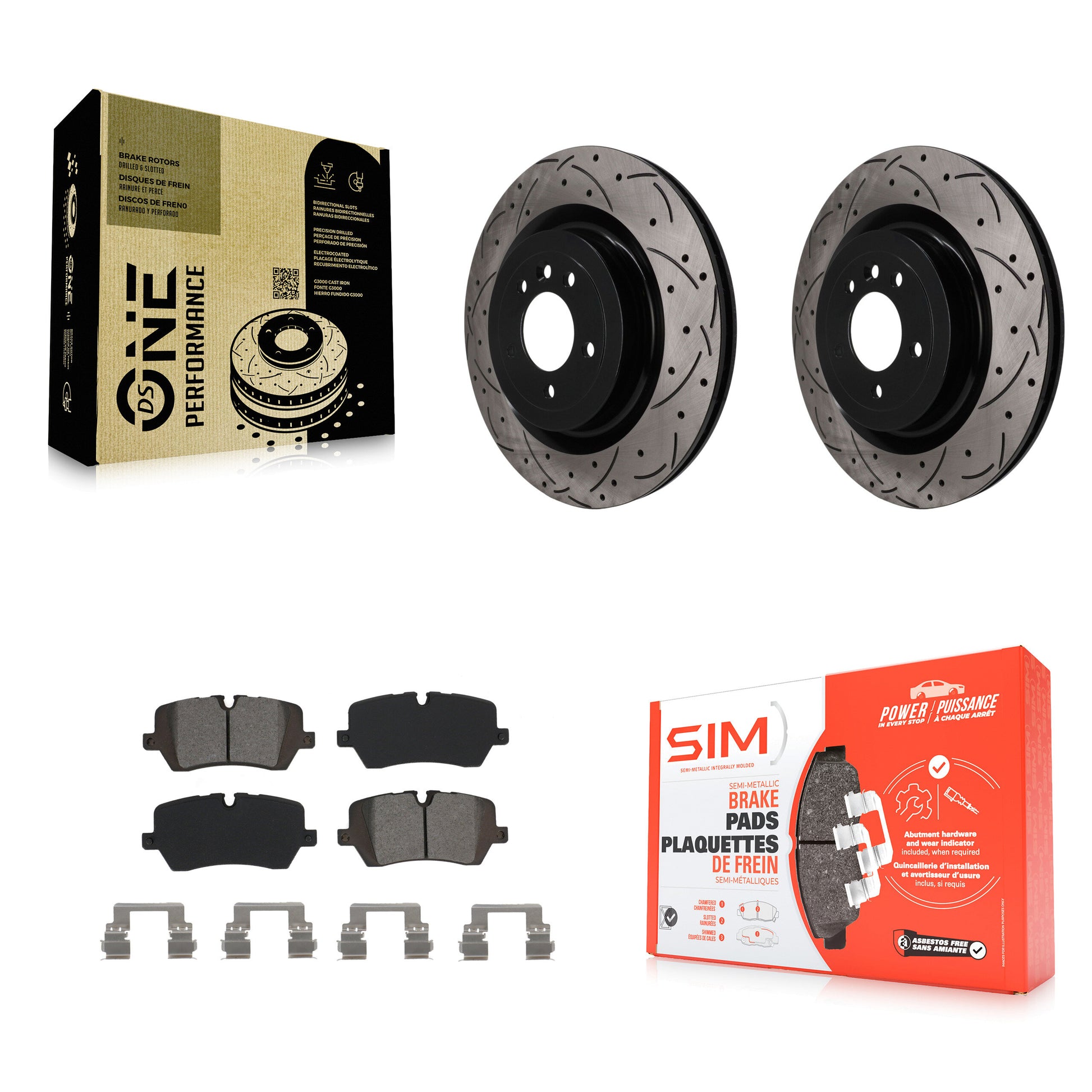 Transit Auto KDS-101669 Disc Brake Kit for 2013-2024 Land Rover Defender 110, Land Rover Defender 90 and More - Rear