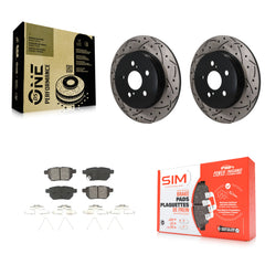Transit Auto KDS-101672 Disc Brake Kit for 2019 Toyota Corolla - Rear