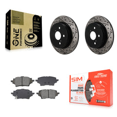 Transit Auto KDS-101673 Disc Brake Kit for 2019-2021 Toyota C-HR - Rear