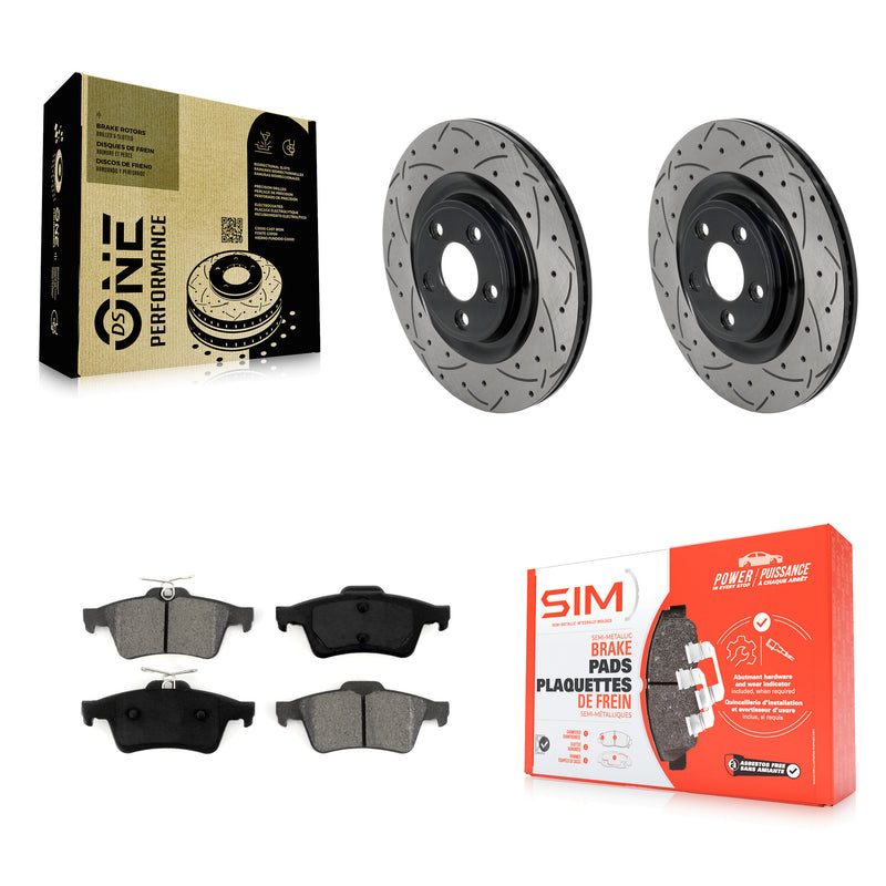 Transit Auto KDS-101676 Disc Brake Kit for 2016 Jaguar XJ - Rear