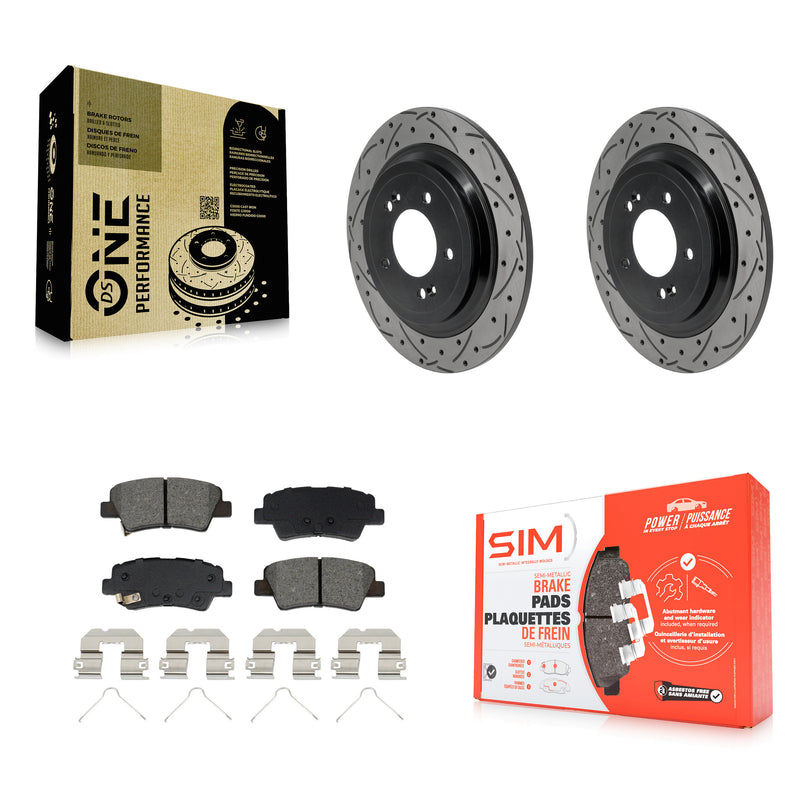Transit Auto KDS-101677 Disc Brake Kit for 2017-2022 Hyundai Nexo, Hyundai Tucson, Kia Sportage - Rear