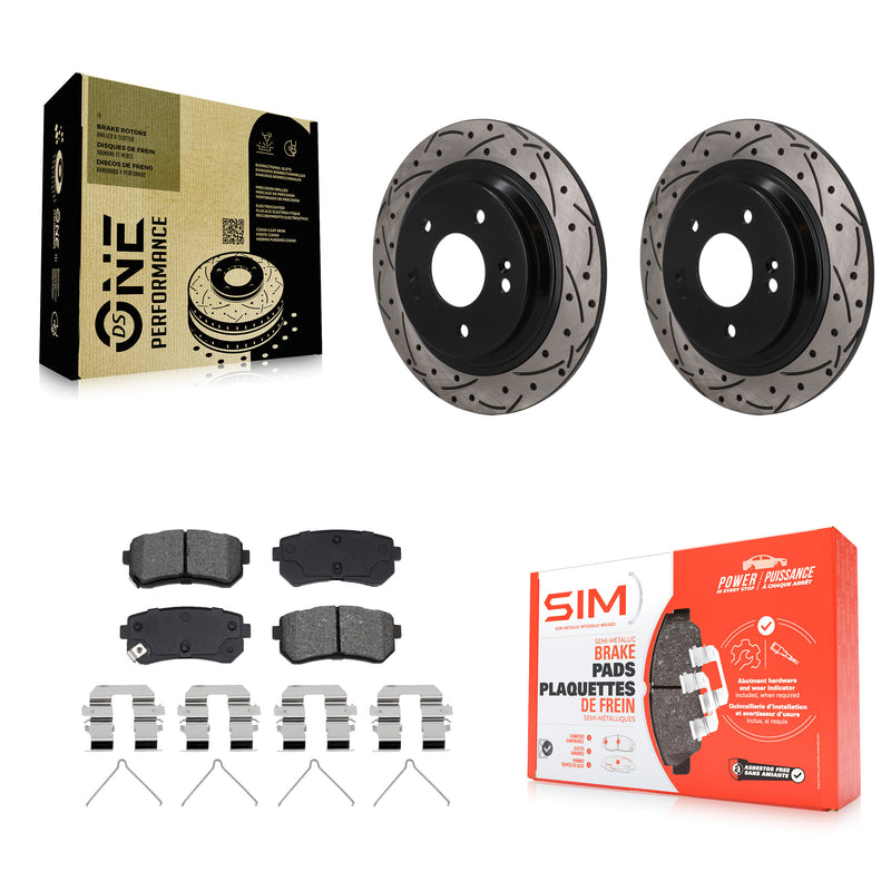 Transit Auto KDS-101679 Disc Brake Kit for 2018-2024 Hyundai Kona, Kia Seltos - Rear