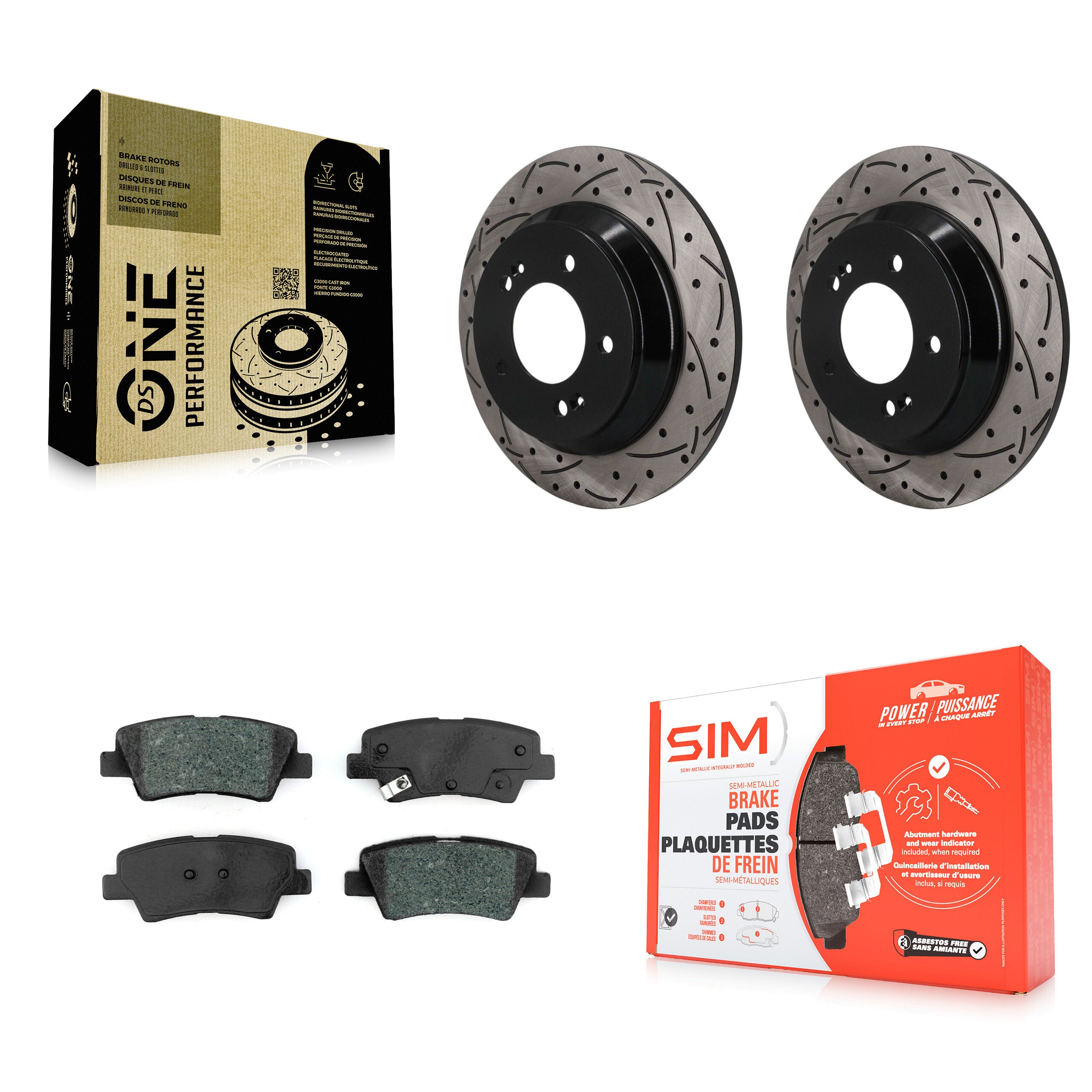 Transit Auto KDS-101681 Disc Brake Kit for 2020-2022 Kia Soul - Rear