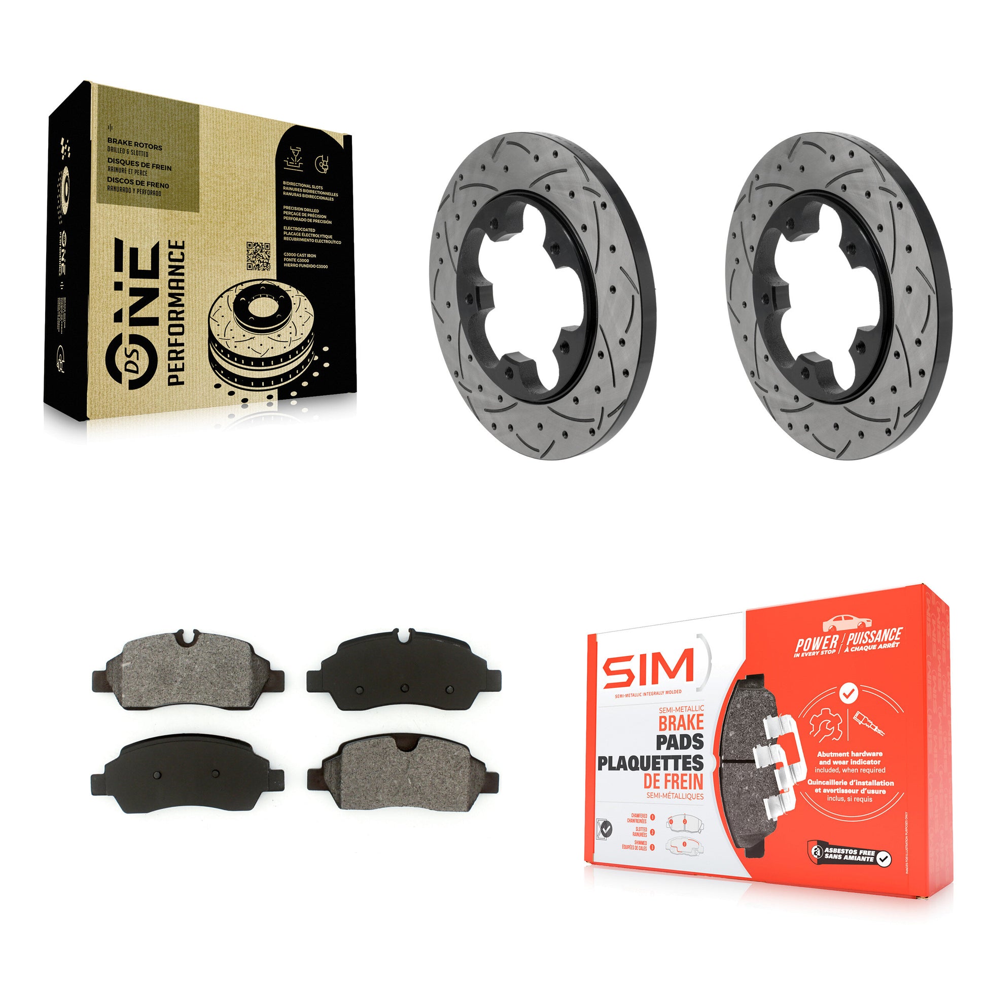 Transit Auto KDS-101687 Disc Brake Kit for 2015-2019 Ford Transit-350 HD, Ford Transit-150 and More - Rear