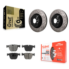 Transit Auto KDS-101689 Disc Brake Kit for 2009-2016 BMW ActiveHybrid 7, BMW Alpina B7 and More - Rear