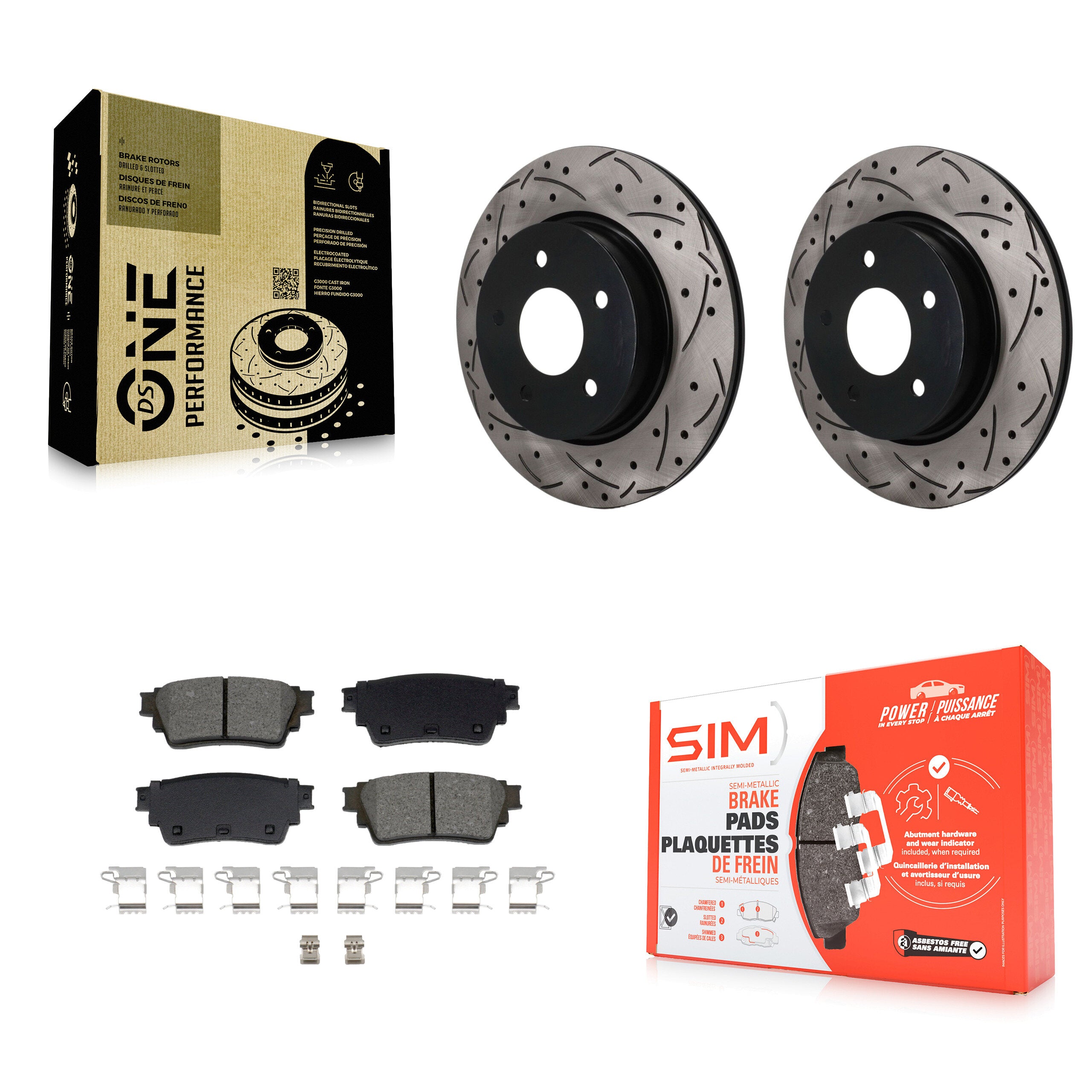 Transit Auto KDS-101692 Disc Brake Kit for 2021-2023 Nissan Rogue - Rear