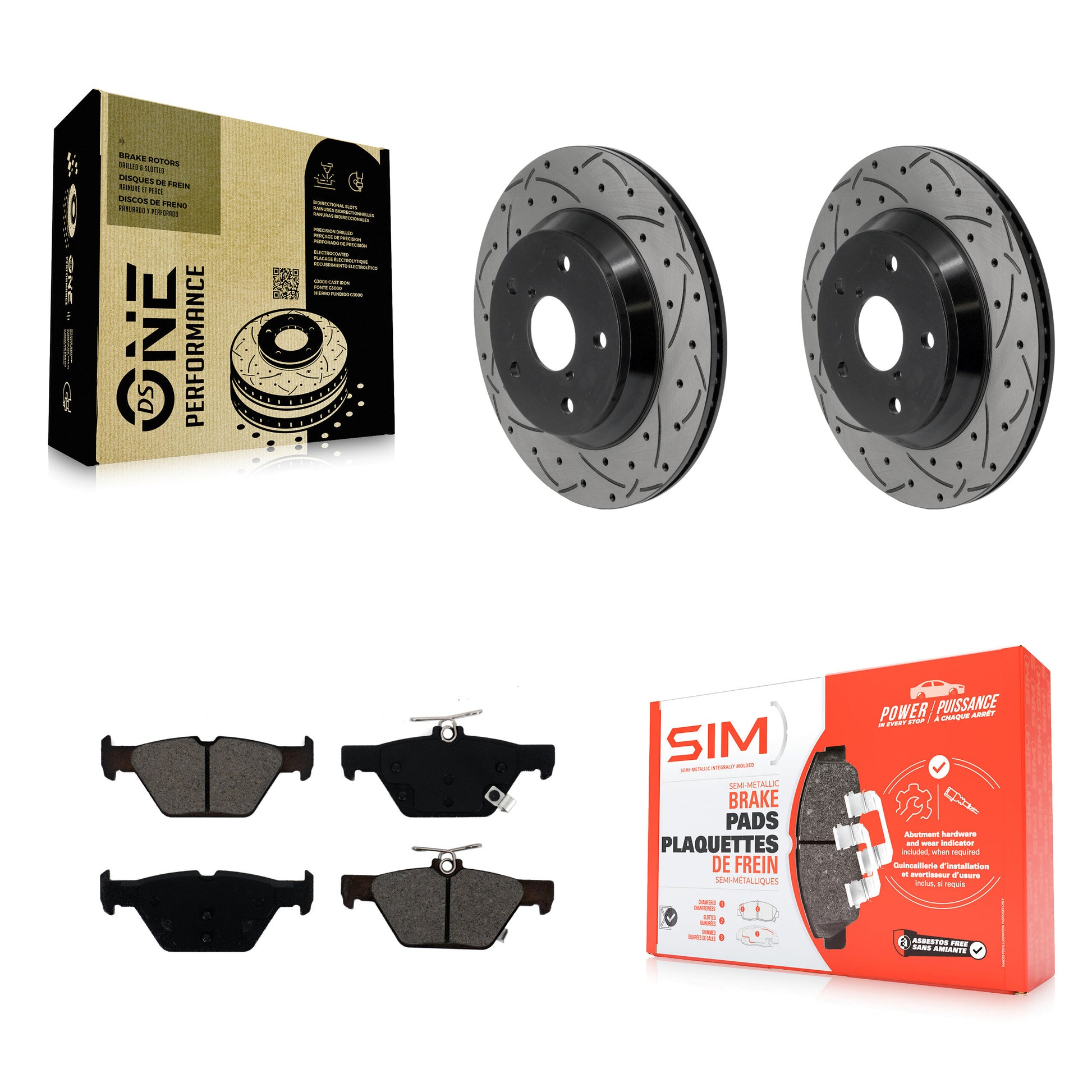 Transit Auto KDS-101693 Disc Brake Kit for 2019-2024 Subaru Crosstrek, Subaru Forester - Rear