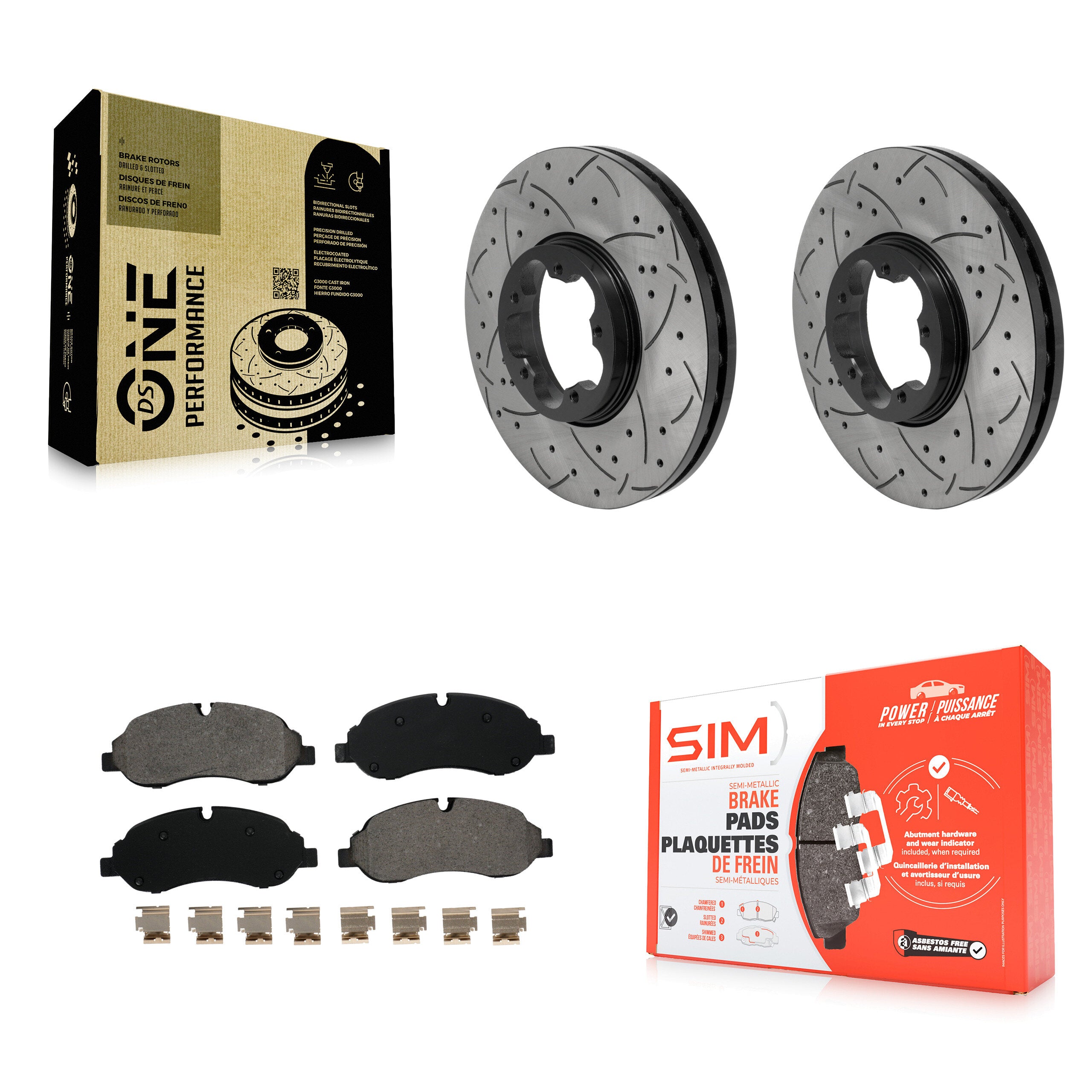 Transit Auto KDS-101704 Disc Brake Kit for 2015-2019 Ford Transit-150, Ford Transit-250, Ford Transit-350 - Front