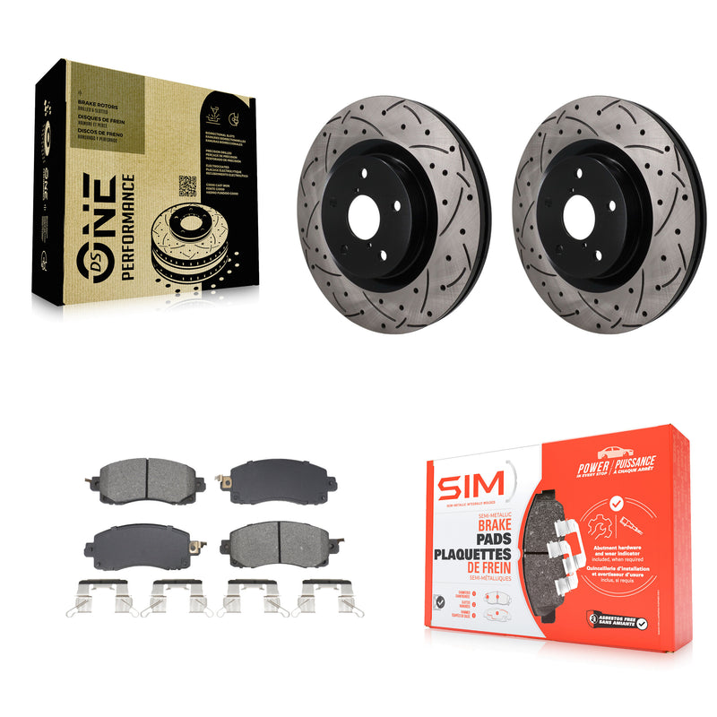 Transit Auto KDS-101705 Disc Brake Kit for 2019-2024 Subaru Crosstrek, Subaru WRX and More - Front