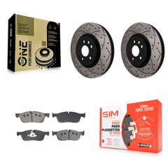 Transit Auto KDS-101708 Disc Brake Kit for 2017-2020 Jaguar F-Pace, Land Rover Range Rover Velar - Front