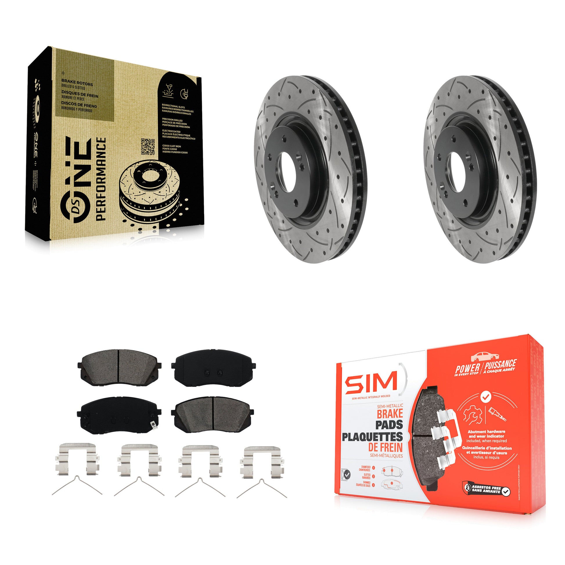 Transit Auto KDS-101711 Disc Brake Kit for 2020 Kia Optima - Front