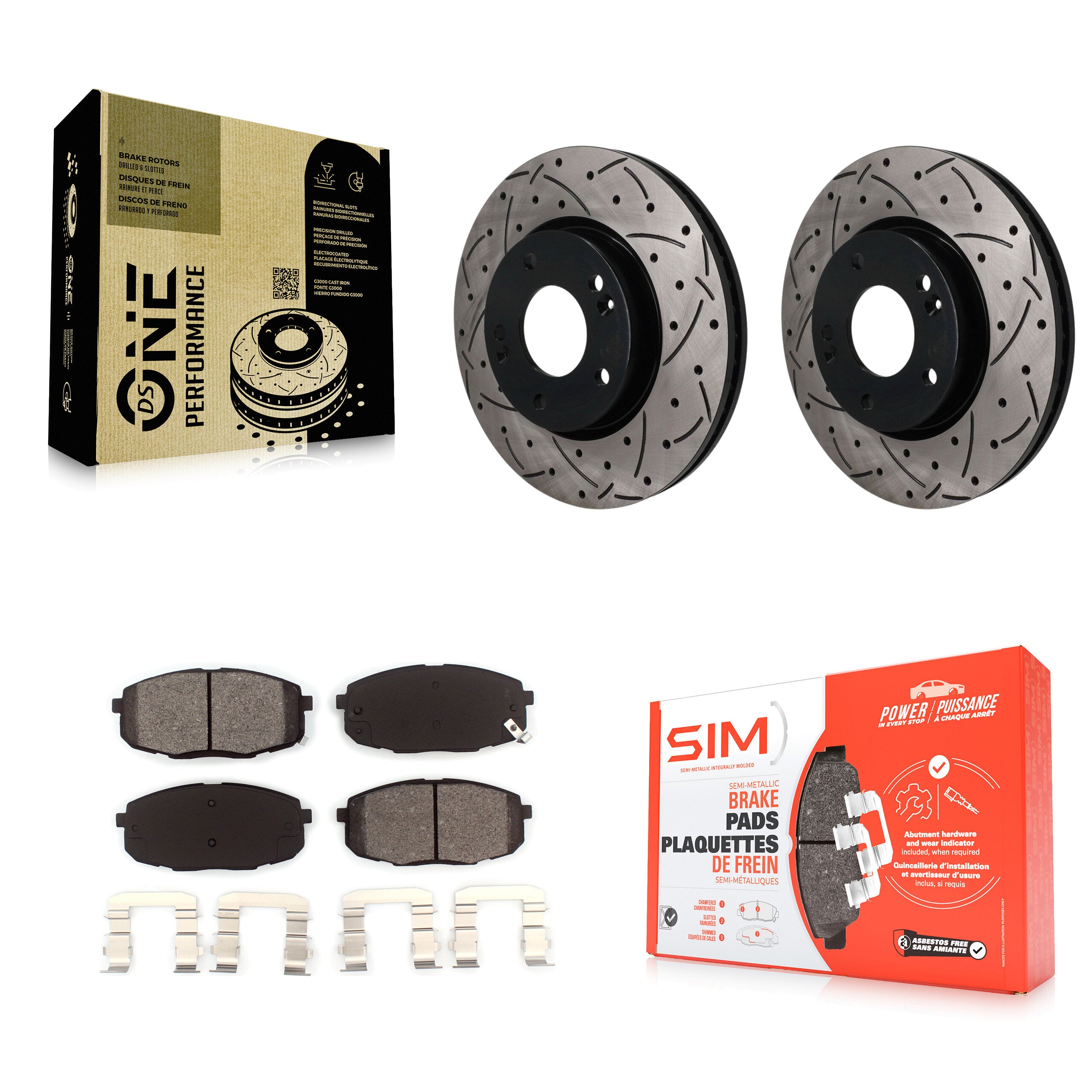 Transit Auto KDS-101712 Disc Brake Kit for 2009-2012 Hyundai Elantra - Front