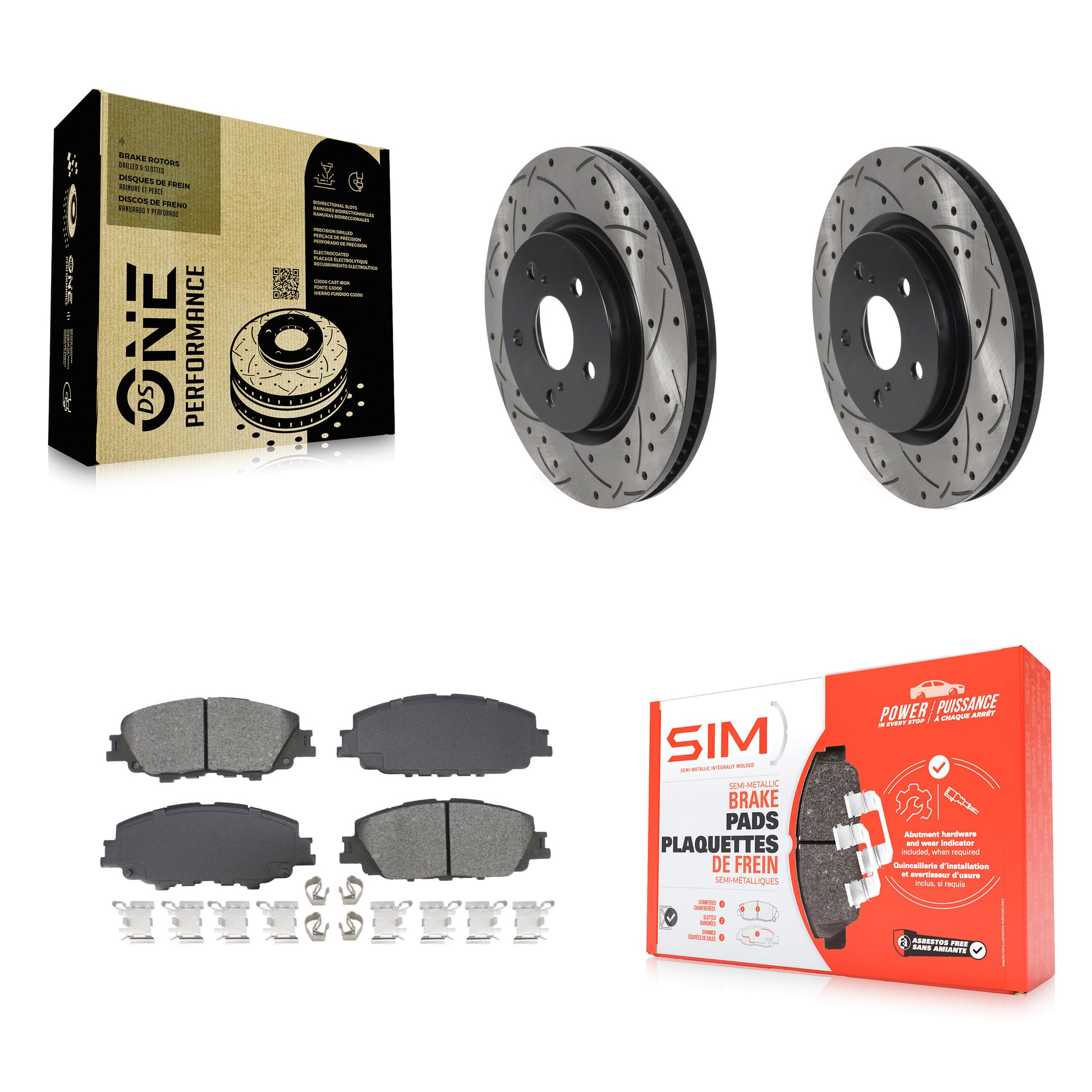 Transit Auto KDS-101714 Disc Brake Kit for 2023-2024 Toyota Prius - Front