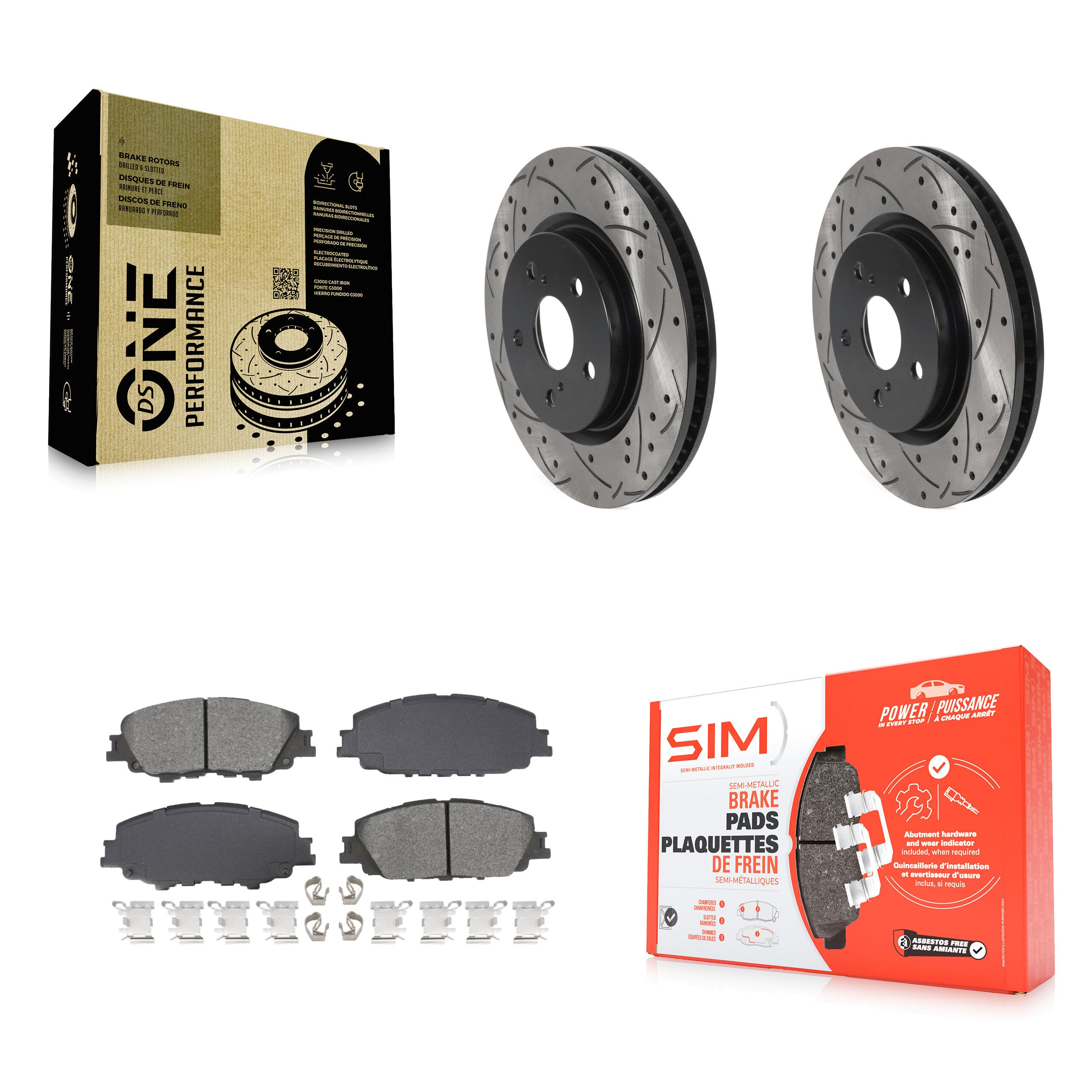 Transit Auto KDS-101714 Disc Brake Kit for 2023-2024 Toyota Prius - Front