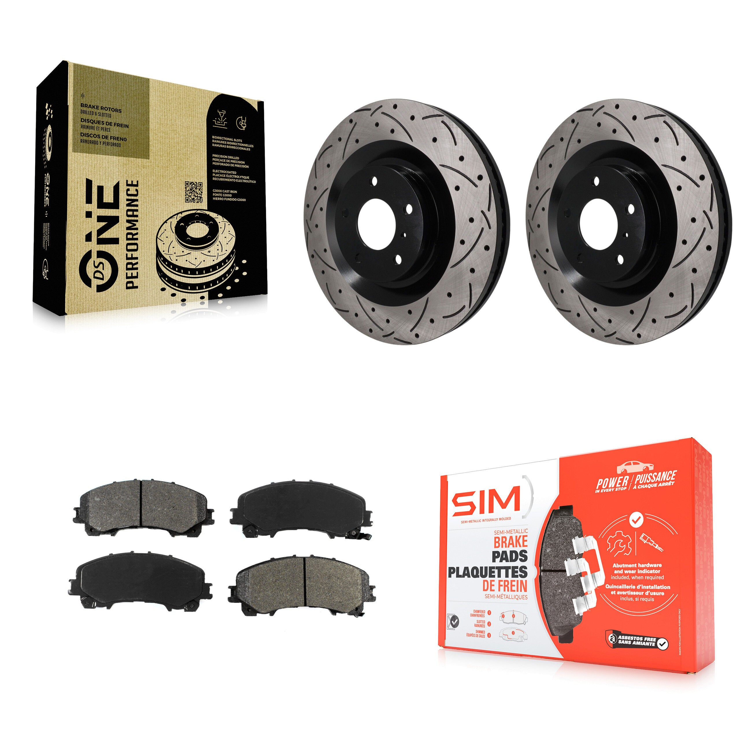 Transit Auto KDS-101719 Disc Brake Kit for 2019-2023 INFINITI QX55, INFINITI QX50 - Front