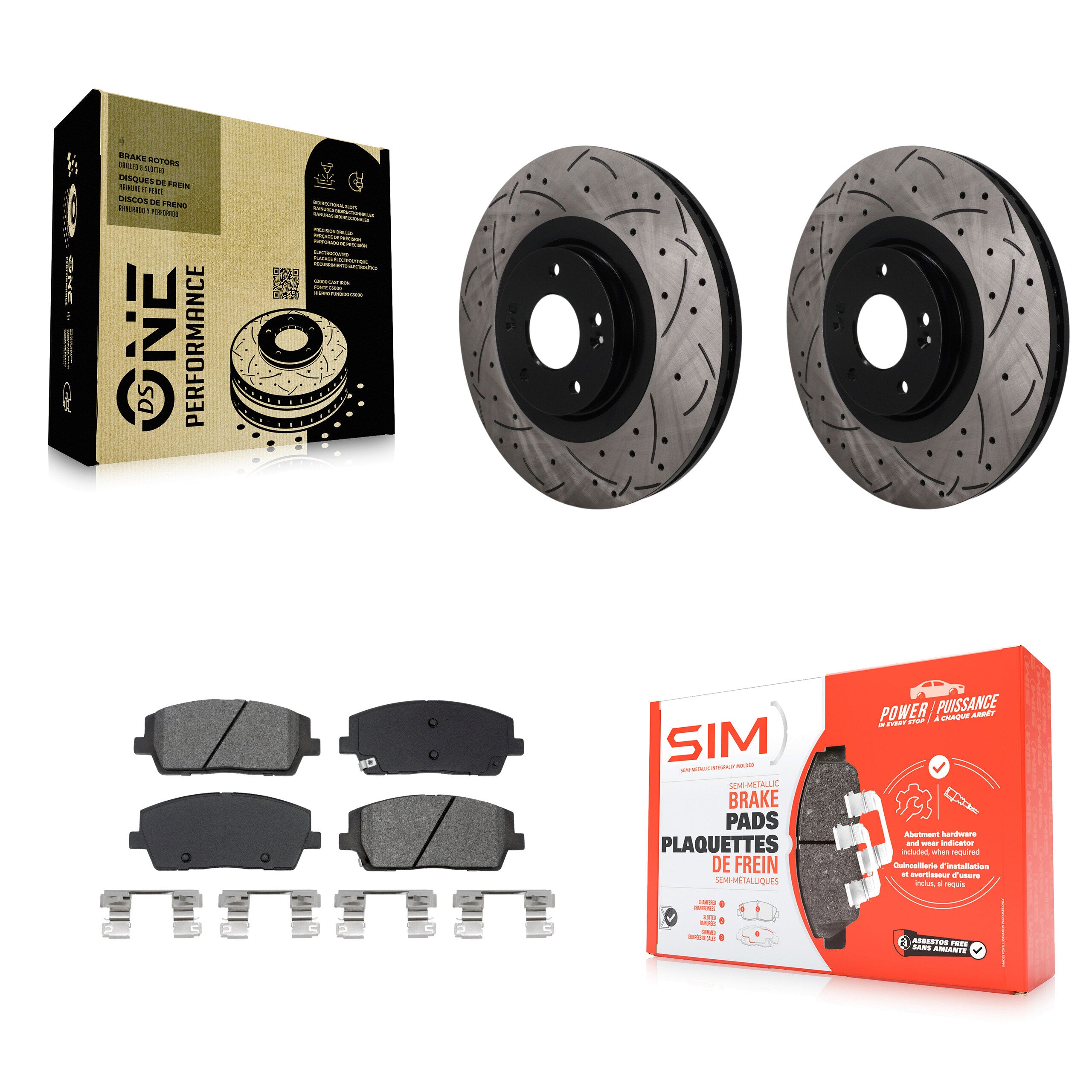 Transit Auto KDS-101720 Disc Brake Kit for 2020-2024 Hyundai Palisade, Kia Telluride - Front