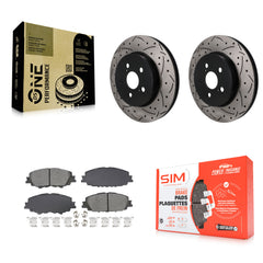 Transit Auto KDS-101722 Disc Brake Kit for 2019-2024 Toyota Corolla, Toyota Prius Prime - Front