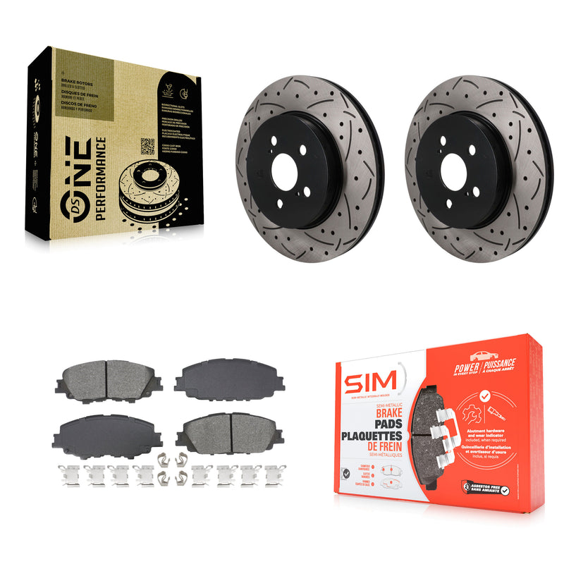 Transit Auto KDS-101722 Disc Brake Kit for 2019-2024 Toyota Corolla, Toyota Prius Prime - Front