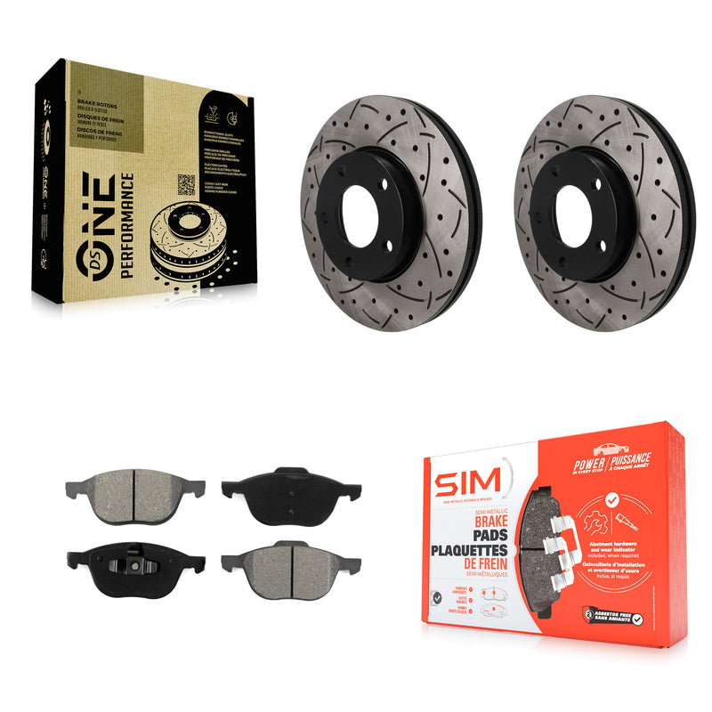 Transit Auto KDS-101725 Disc Brake Kit for 2004-2013 Mazda 3 Sport, Mazda 3 - Front