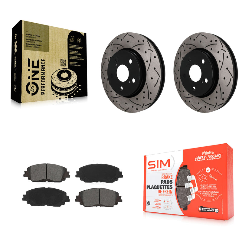 Transit Auto KDS-101733 Disc Brake Kit for 2019 Toyota C-HR - Front
