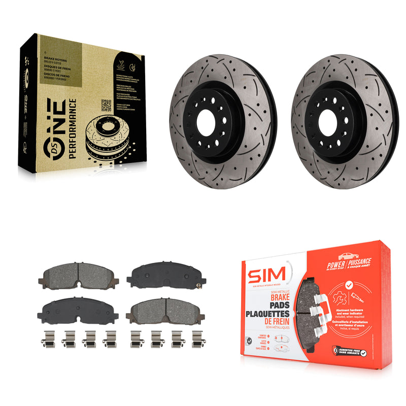Transit Auto KDS-101737 Disc Brake Kit for 2021 Buick Enclave, Cadillac XT5, Cadillac XT6 - Front
