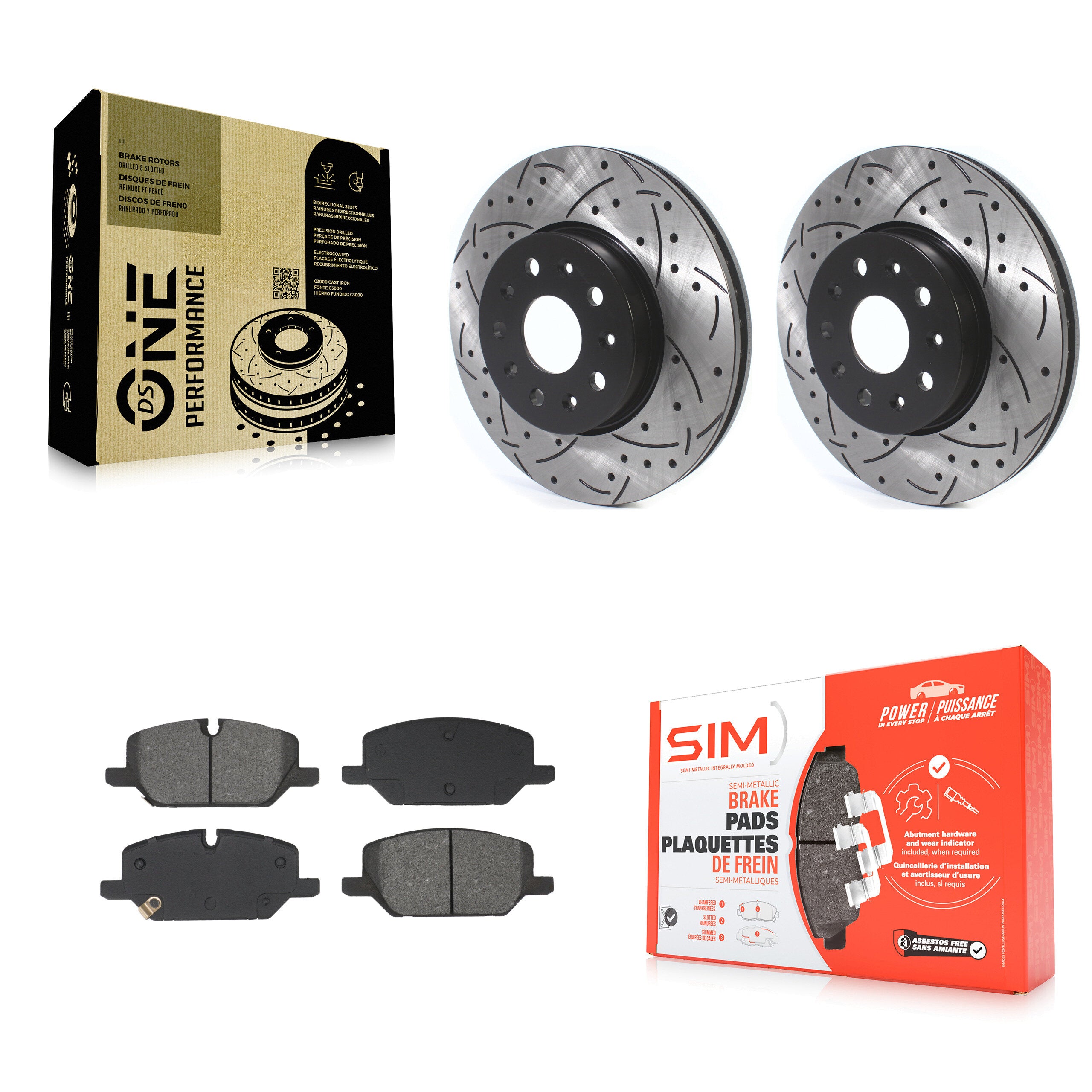 Transit Auto KDS-101738 Disc Brake Kit for 2021-2022 Chevrolet Camaro - Front