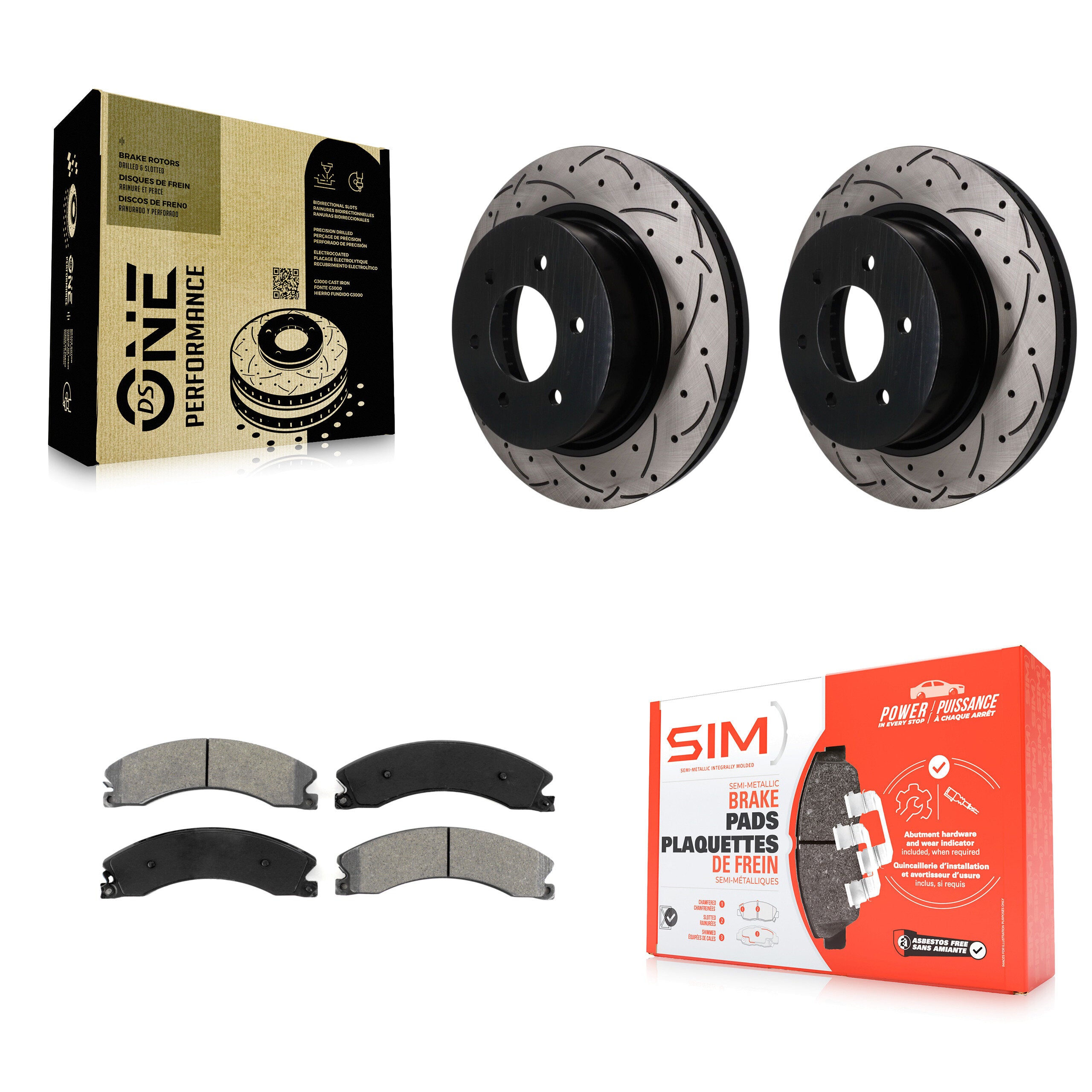 Transit Auto KDS-101748 Disc Brake Kit for 2016-2024 Nissan TITAN XD - Front