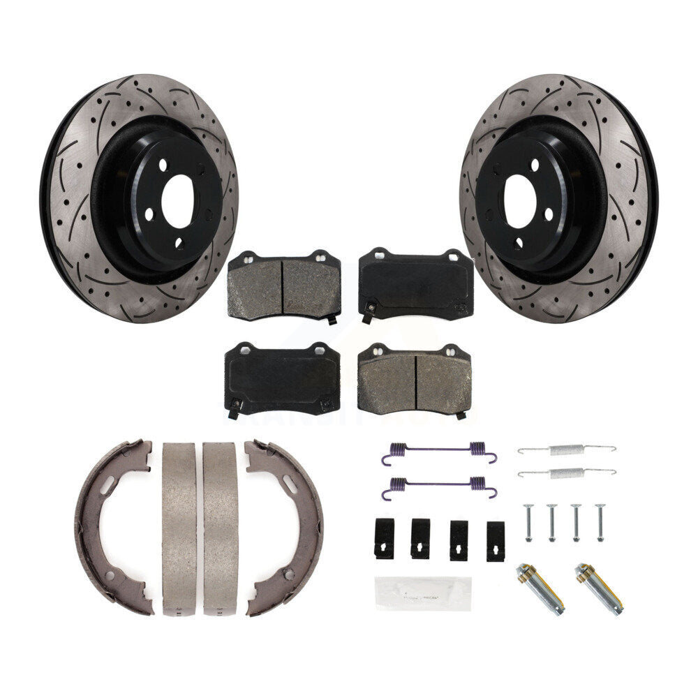 Transit Auto KDS-101771 Disc Brake Kit for 2005-2021 Dodge Charger, Dodge Challenger and More - Rear