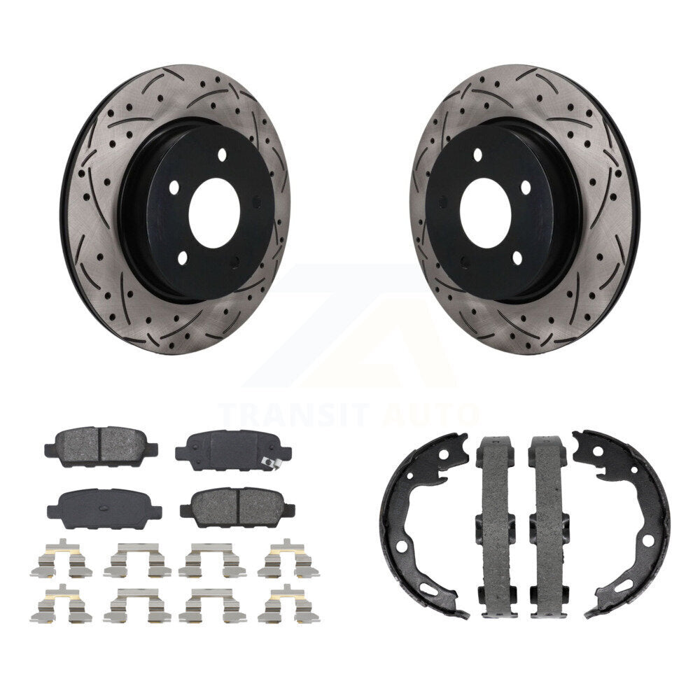 Transit Auto KDS-101782 Disc Brake Kit for 2017-2019 Nissan Rogue Sport, Nissan Qashqai - Rear