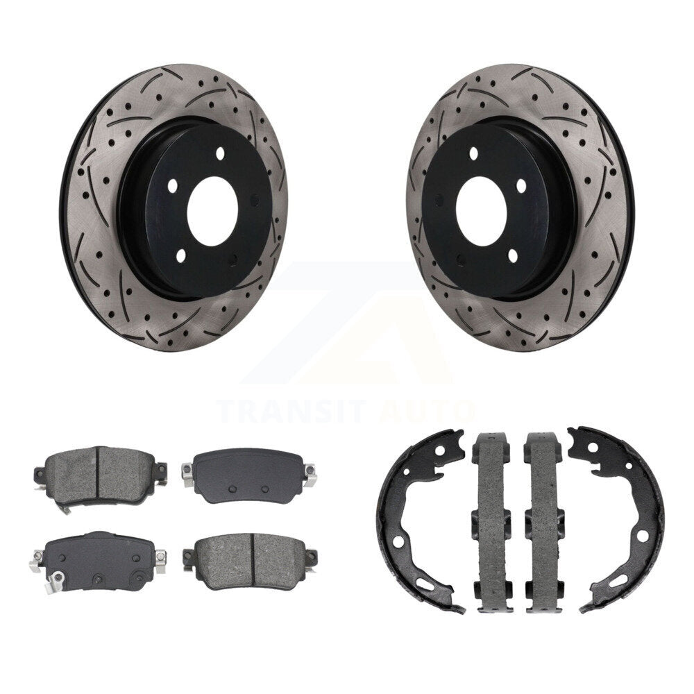 Transit Auto KDS-101783 Disc Brake Kit for 2018-2023 Nissan Rogue Sport, Nissan Qashqai, Nissan Rogue - Rear
