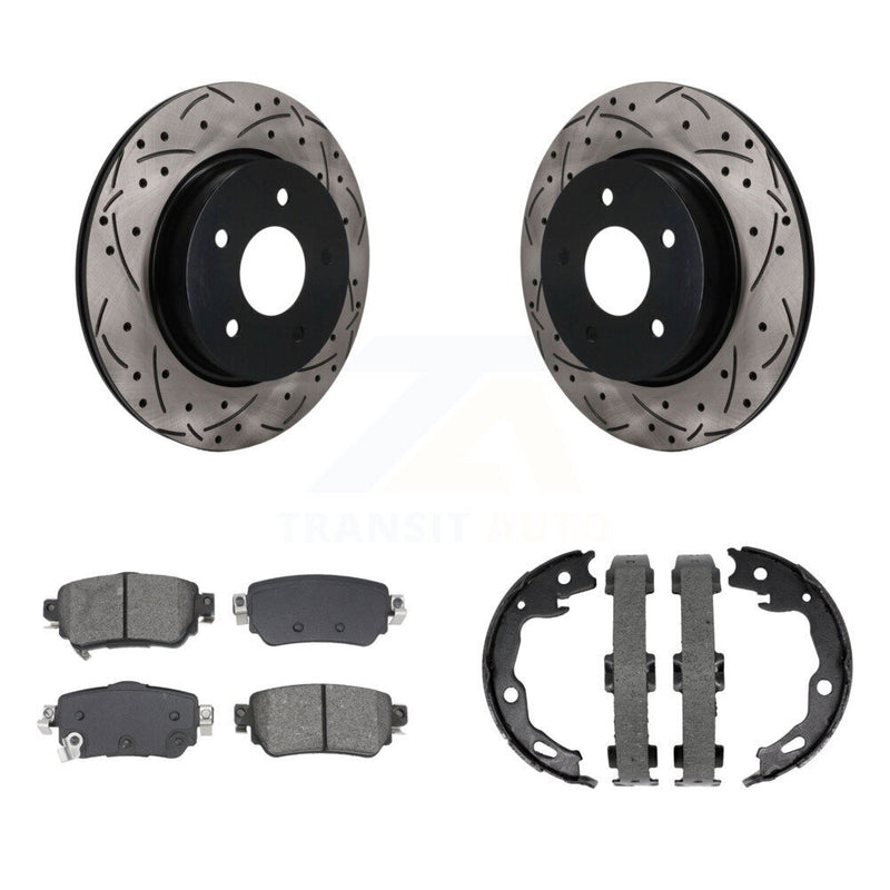 Transit Auto KDS-101783 Disc Brake Kit for 2018-2023 Nissan Rogue Sport, Nissan Qashqai, Nissan Rogue - Rear