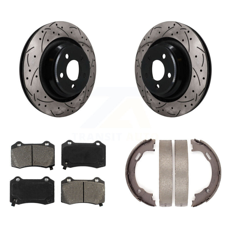 Transit Auto KDS-101795 Disc Brake Kit for 2005-2021 Dodge Challenger, Dodge Charger and More - Rear