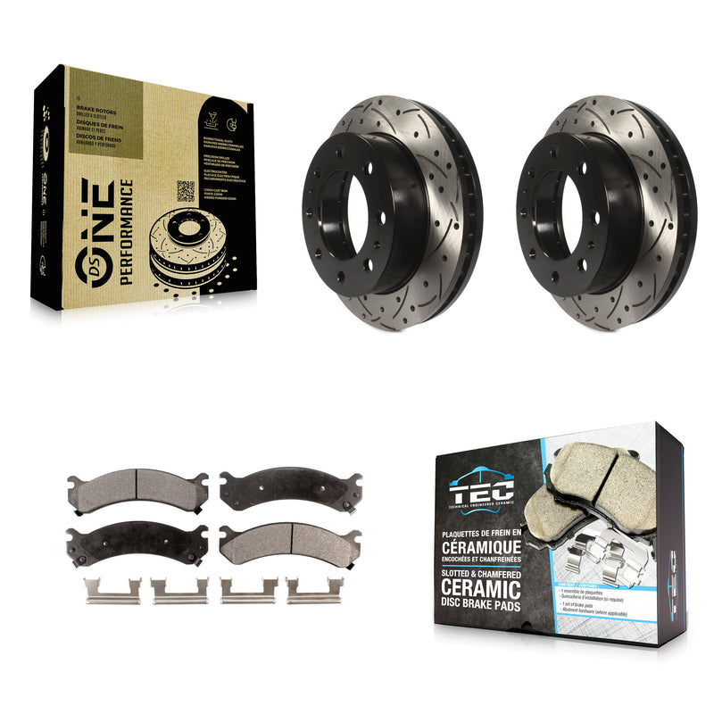 Transit Auto KDT-100001 Disc Brake Kit for 1999-2020 GMC Savana 3500, Chevrolet Express 3500 and More - Front