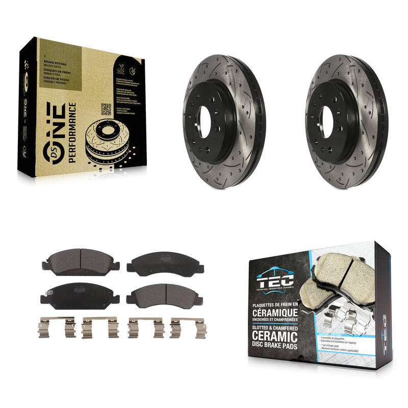 Transit Auto KDT-100003 Disc Brake Kit for 2005-2020 Chevrolet Suburban, Cadillac Escalade and More - Front