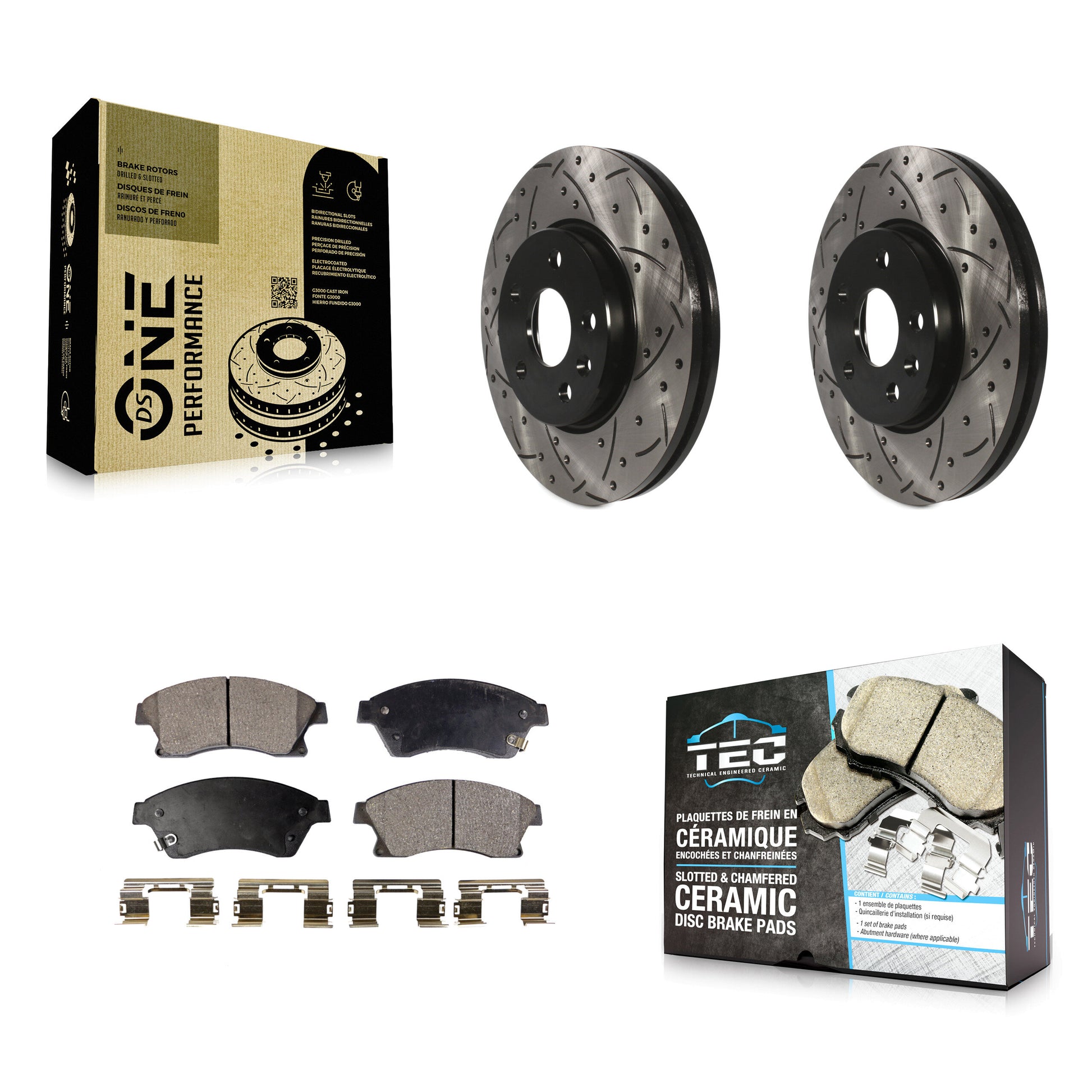 Transit Auto KDT-100011 Disc Brake Kit for 2011-2017 Chevrolet Cruze Limited, Chevrolet Sonic, Chevrolet Cruze - Front