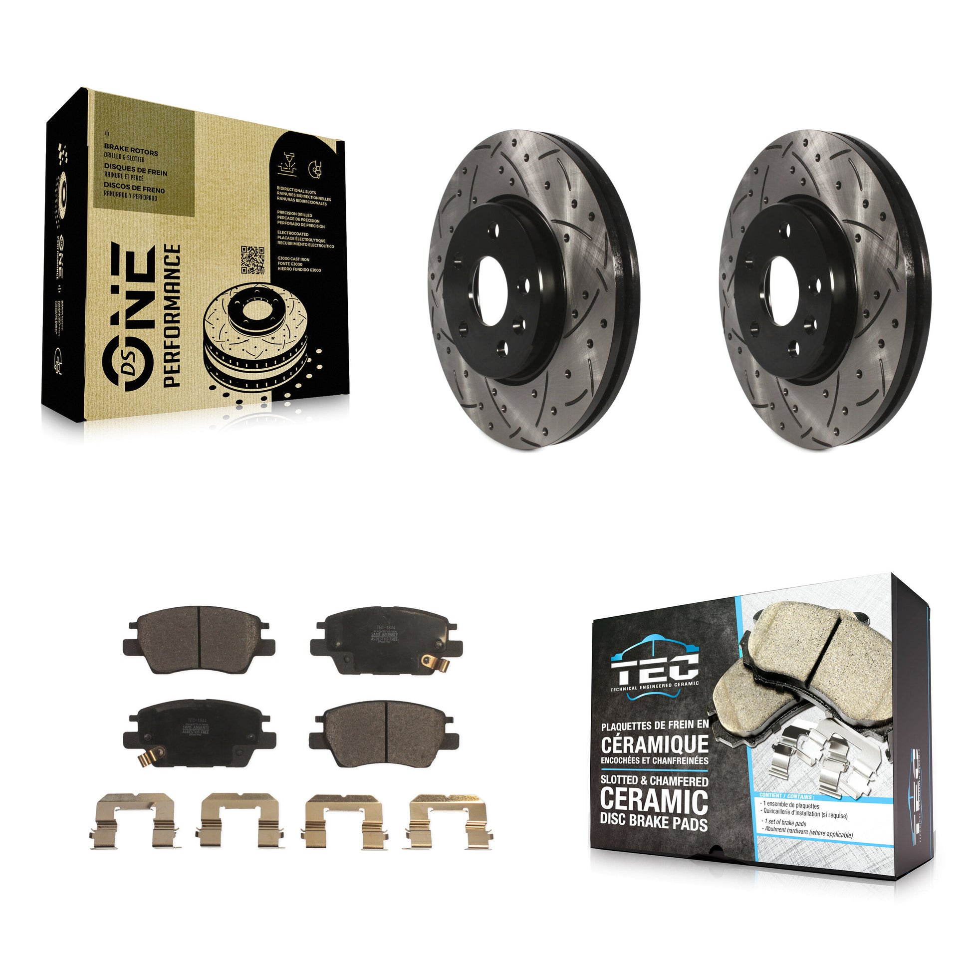 Transit Auto KDT-100012 Disc Brake Kit for 2016-2023 Chevrolet Bolt EUV, Chevrolet Bolt EV and More - Front