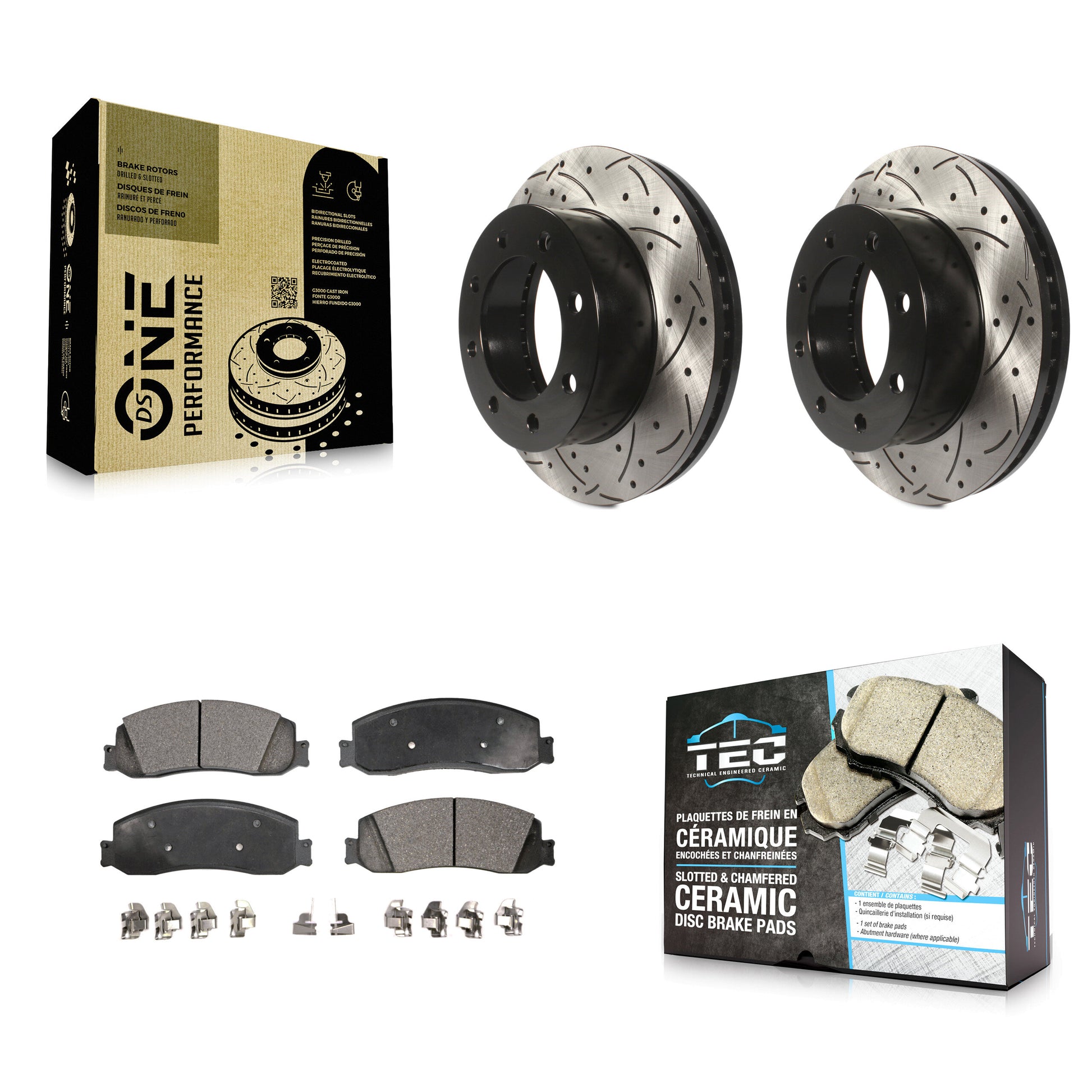 Transit Auto KDT-100018 Disc Brake Kit for 2008-2012 Ford F-250 Super Duty, Ford F-350 Super Duty - Front