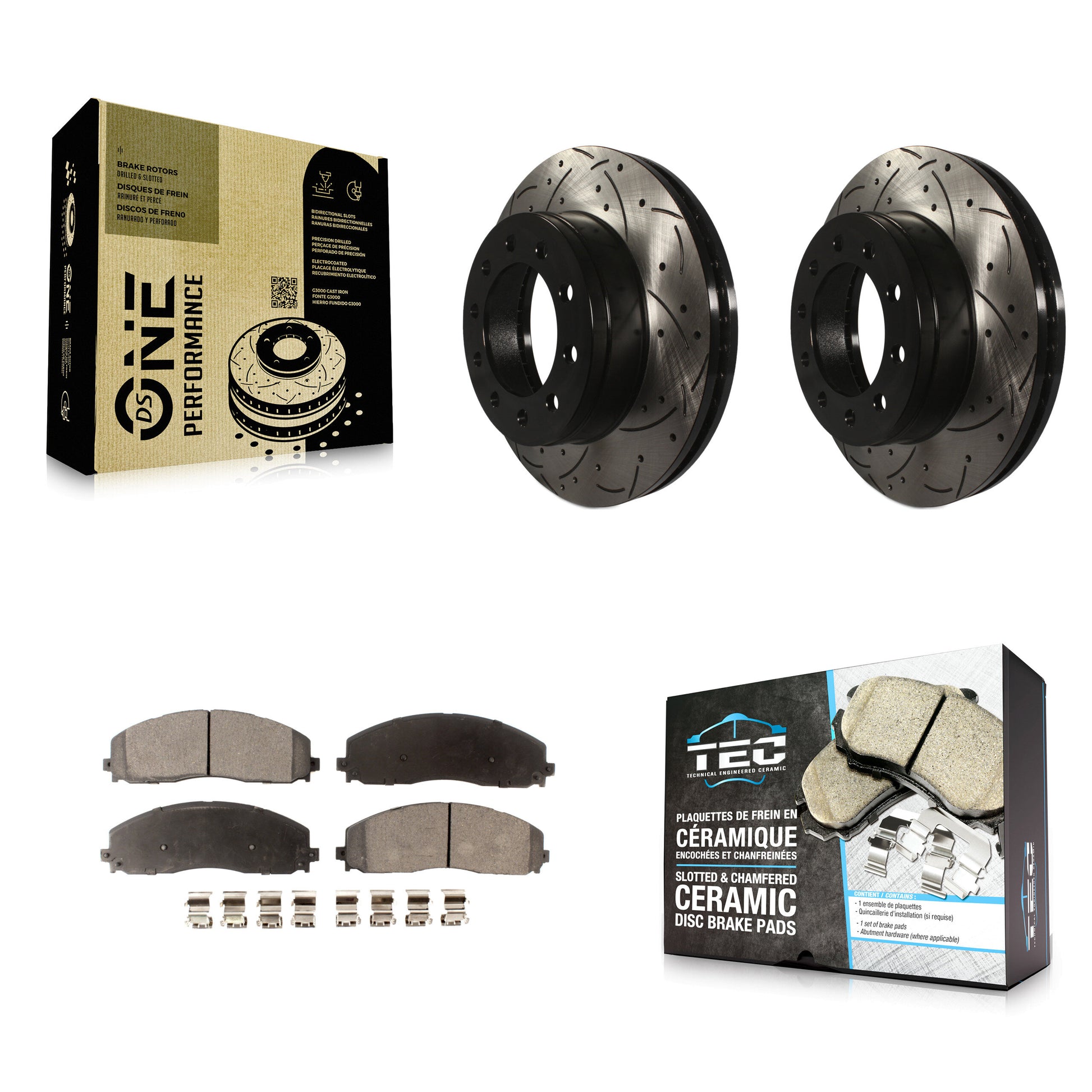 Transit Auto KDT-100021 Disc Brake Kit for 2013-2016 Ford F-350 Super Duty, Ford F-250 Super Duty - Front