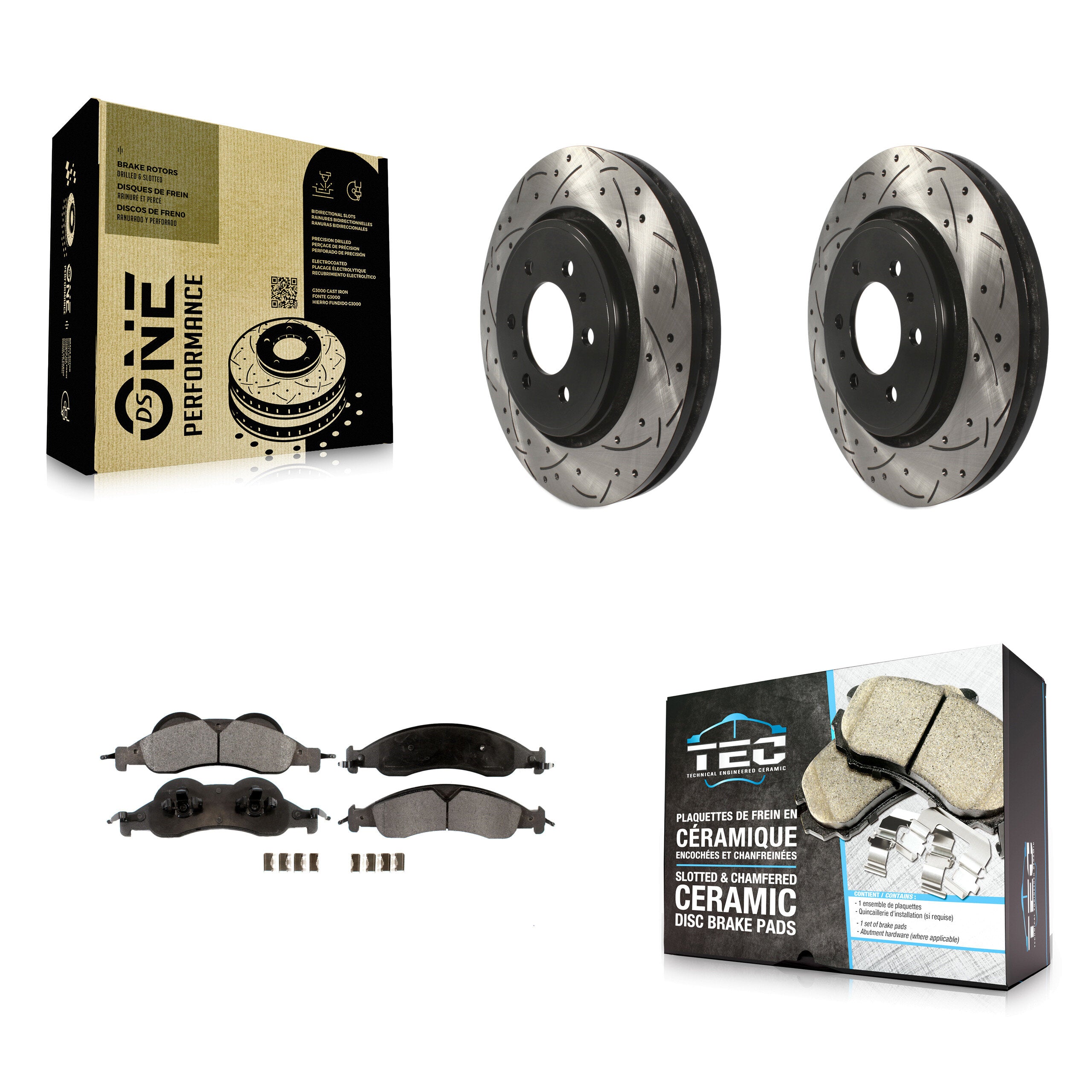 Transit Auto KDT-100024 Disc Brake Kit for 2007-2009 Ford Expedition, Lincoln Navigator - Front