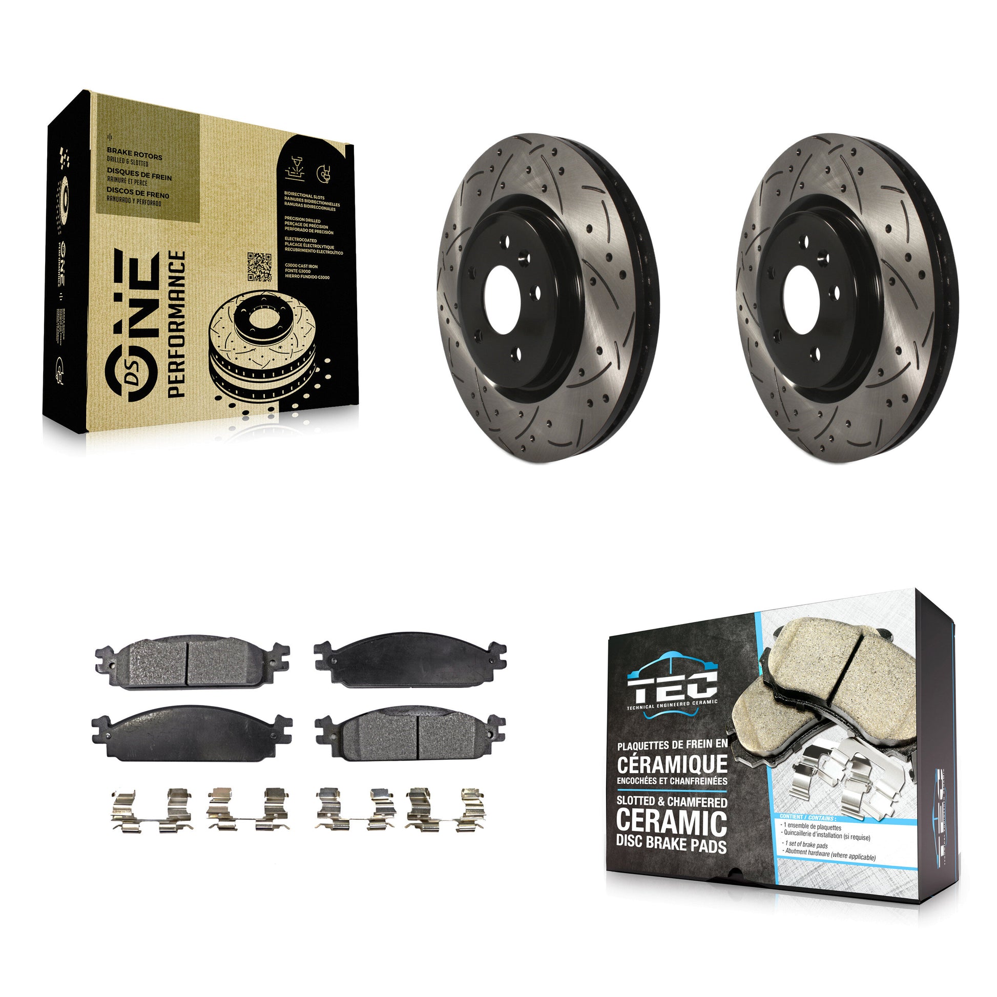 Transit Auto KDT-100027 Disc Brake Kit for 2009-2010 Lincoln MKS - Front