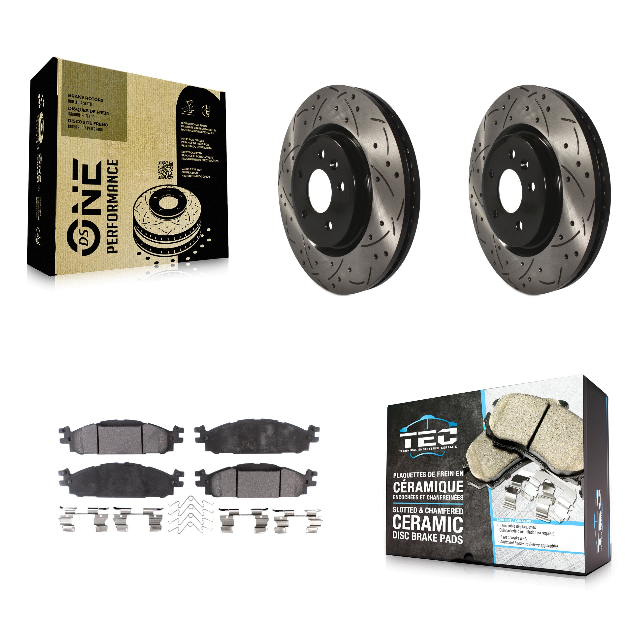Transit Auto KDT-100028 Disc Brake Kit for 2009-2019 Ford Explorer, Ford Flex and More - Front