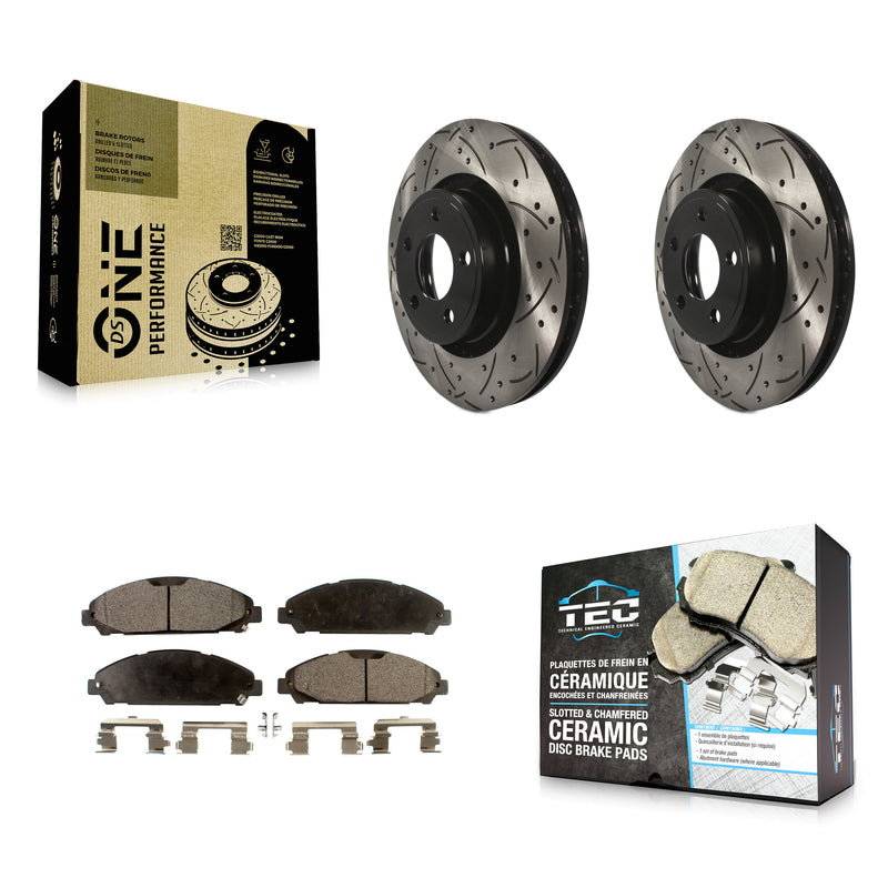 Transit Auto KDT-100037 Disc Brake Kit for 2015-2020 Ford Mustang - Front