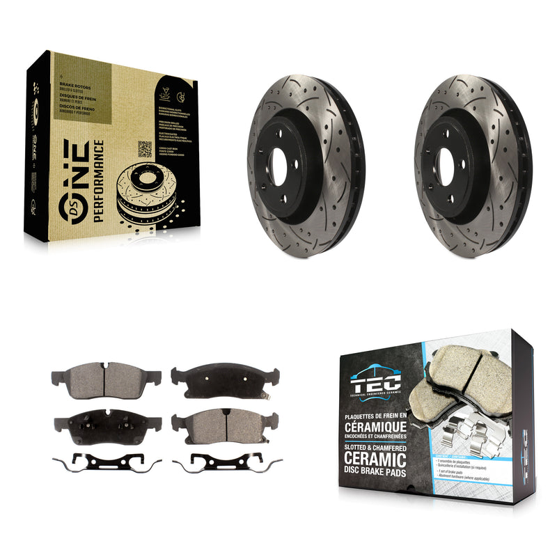 Transit Auto KDT-100053 Disc Brake Kit for 2011-2024 Jeep Grand Cherokee WK, Dodge Durango, Jeep Grand Cherokee - Front