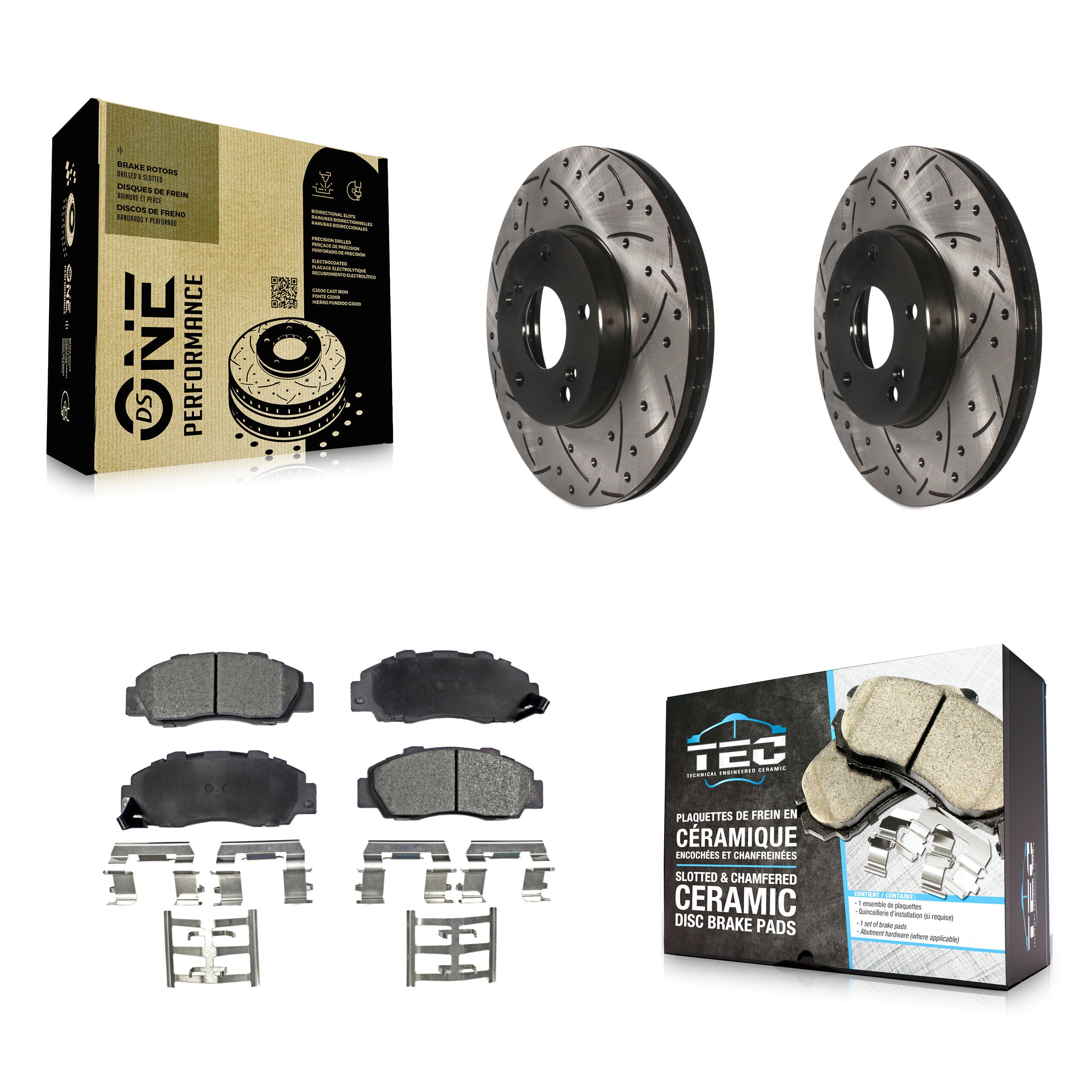 Transit Auto KDT-100063 Disc Brake Kit for 1998-2002 Honda Accord - Front